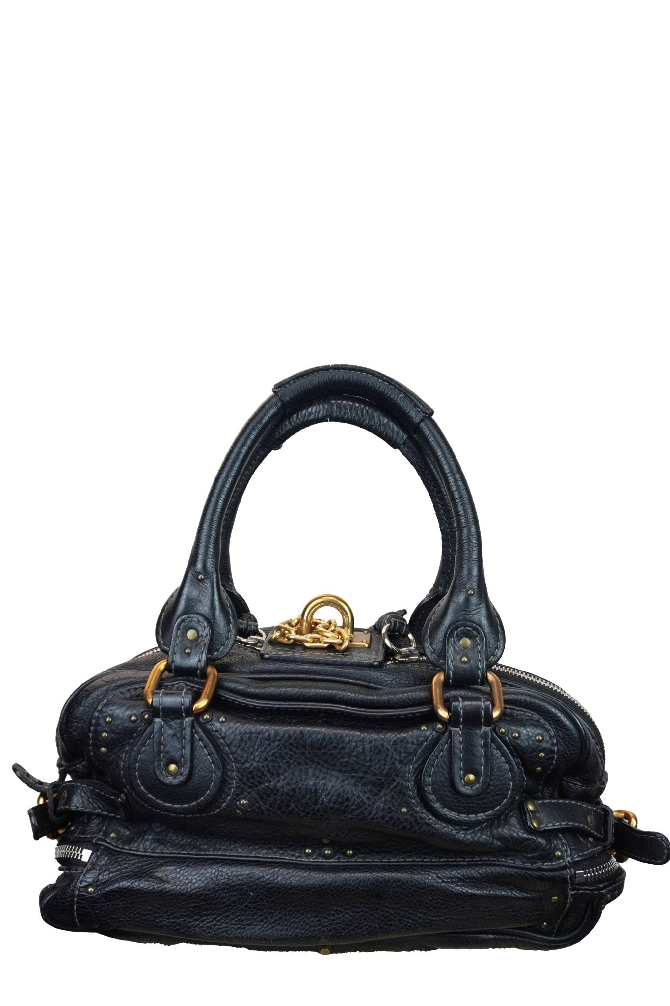Chloe Paddington Black Shoulder Bag - Jade Vintage