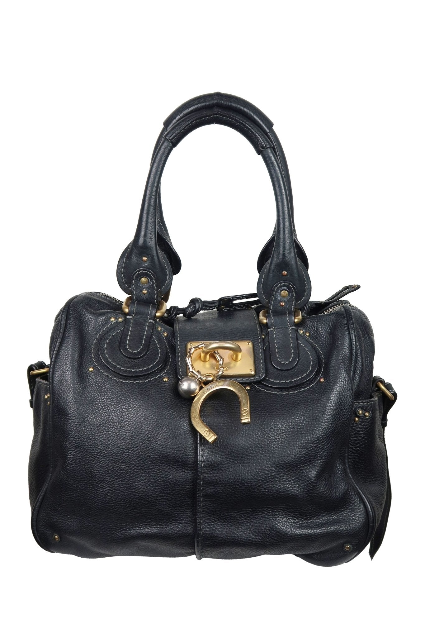 Chloe Paddington Square Tote Shoulder Bag - Jade Vintage
