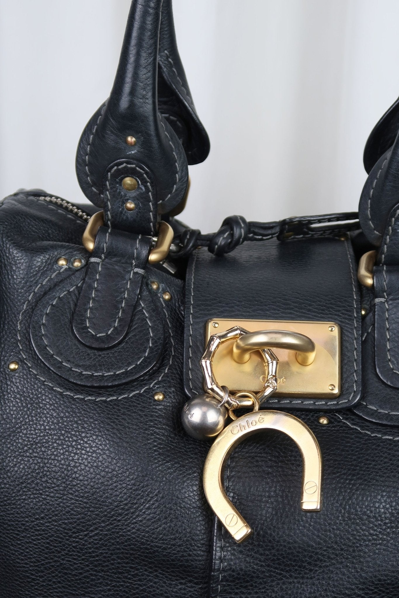 Chloe Paddington Square Tote Shoulder Bag - Jade Vintage