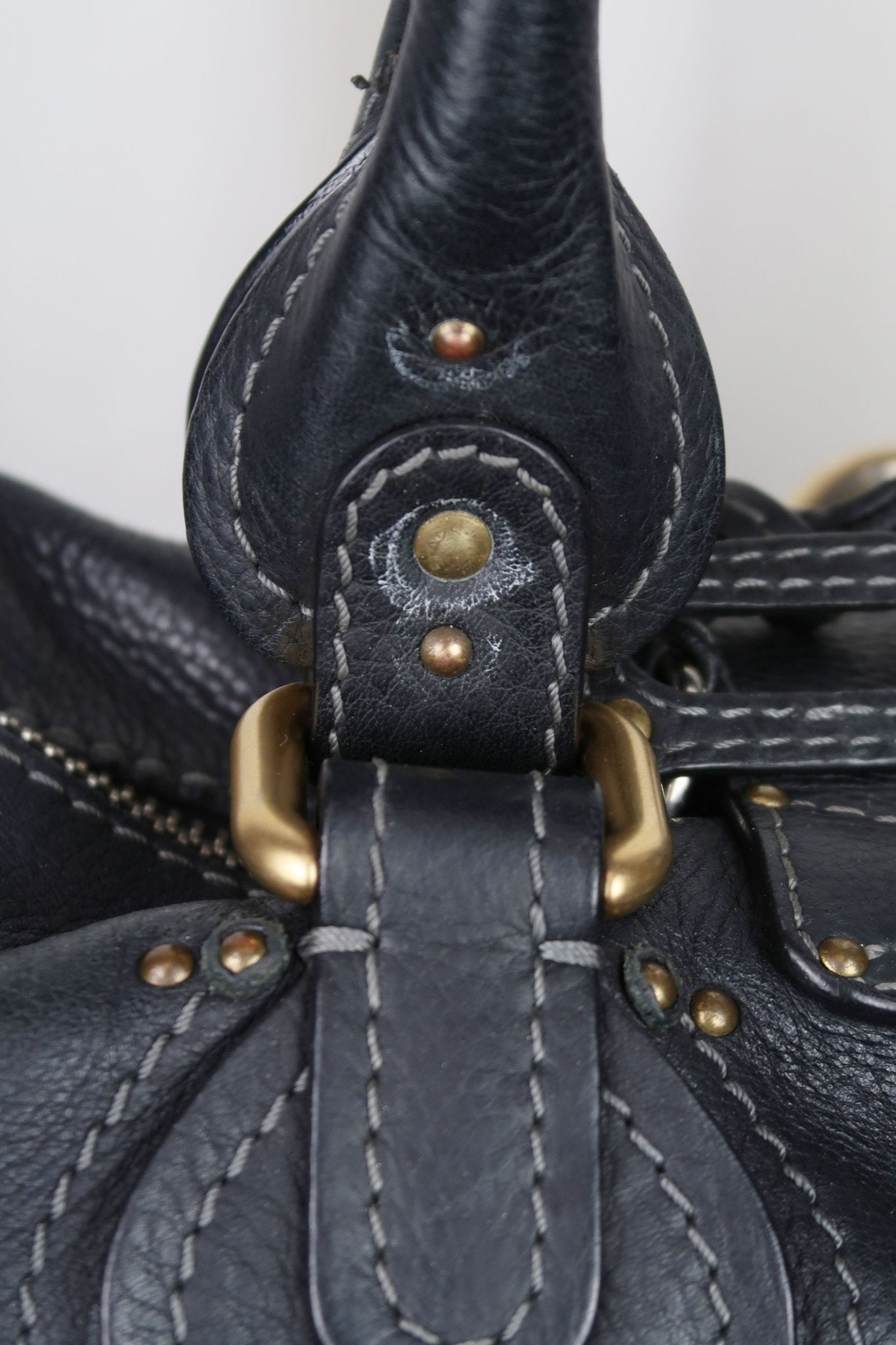 Chloe Paddington Square Tote Shoulder Bag - Jade Vintage
