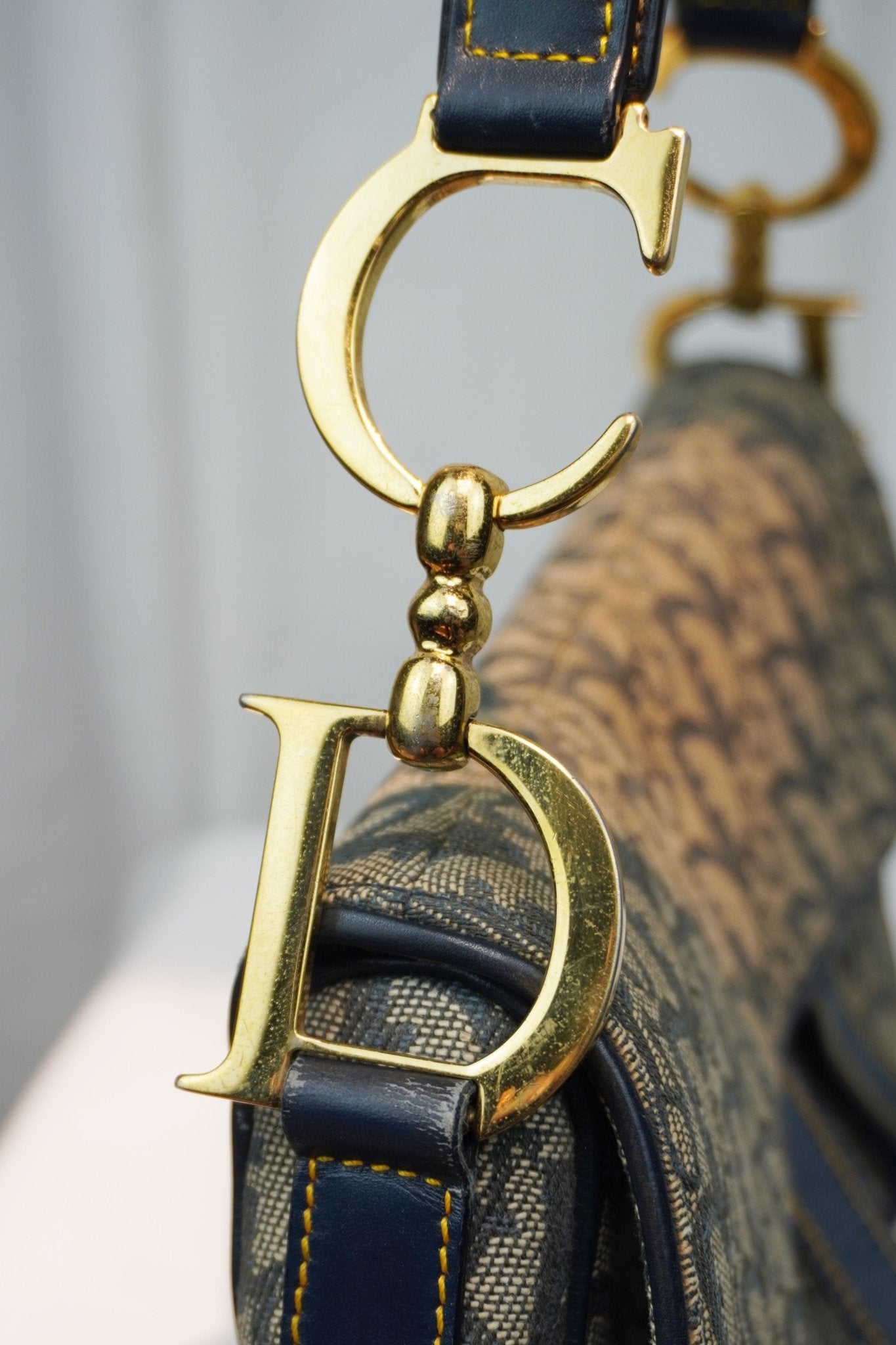 Christian Dior Saddle Trotter Bag - Jade Vintage