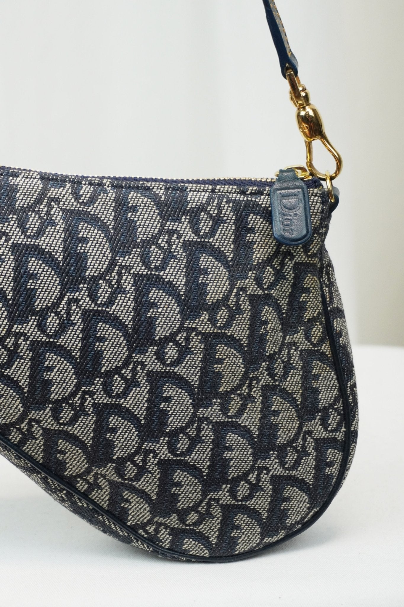 Christian Dior Trotter Mini Saddle Bag - Jade Vintage