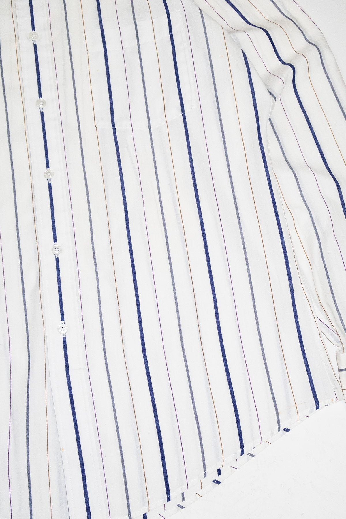 Christian Dior White Striped Dress Shirt / Medium Mens - Jade Vintage