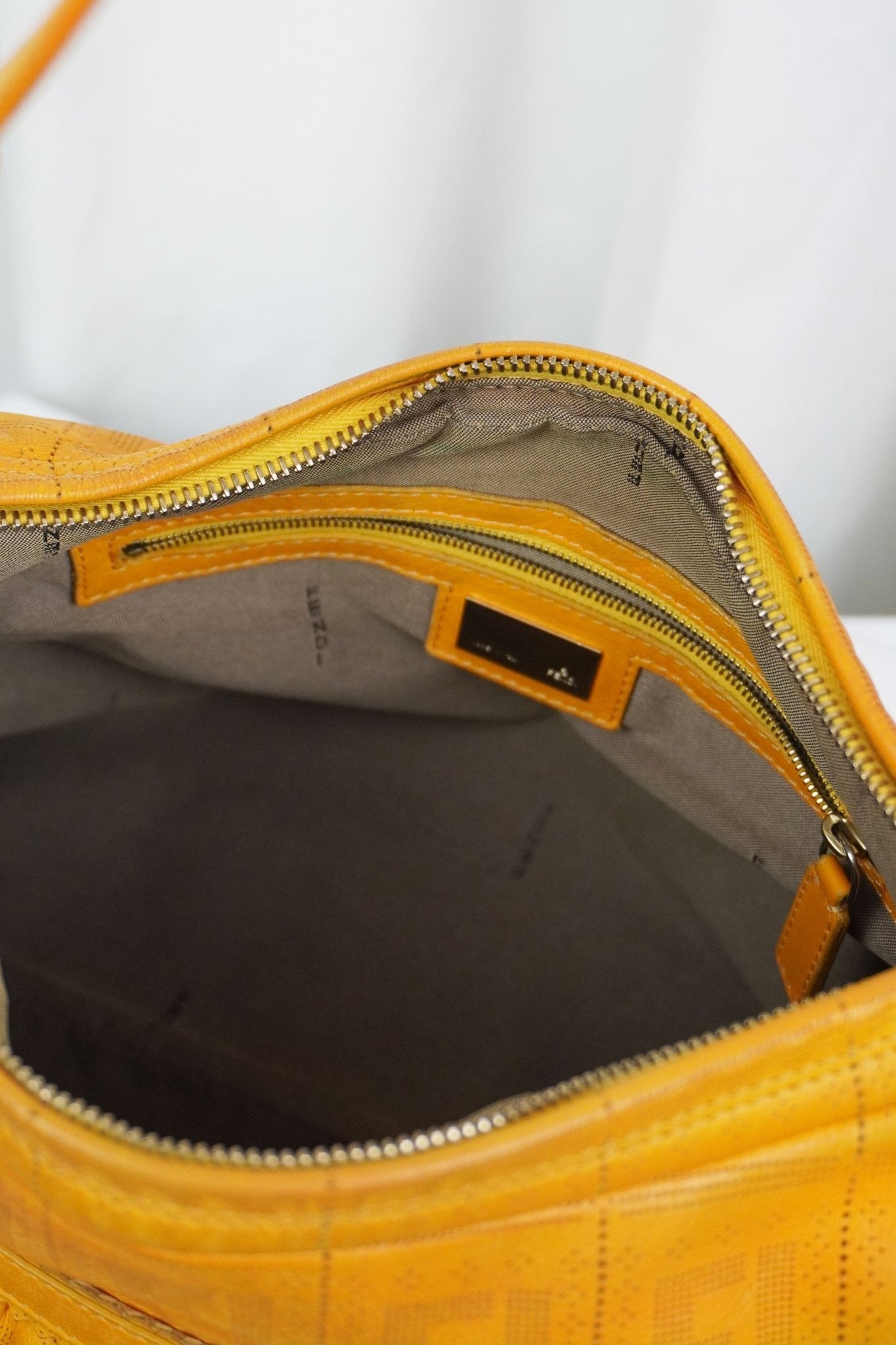 Fendi Chef Yellow Shoulder Bag - Jade Vintage