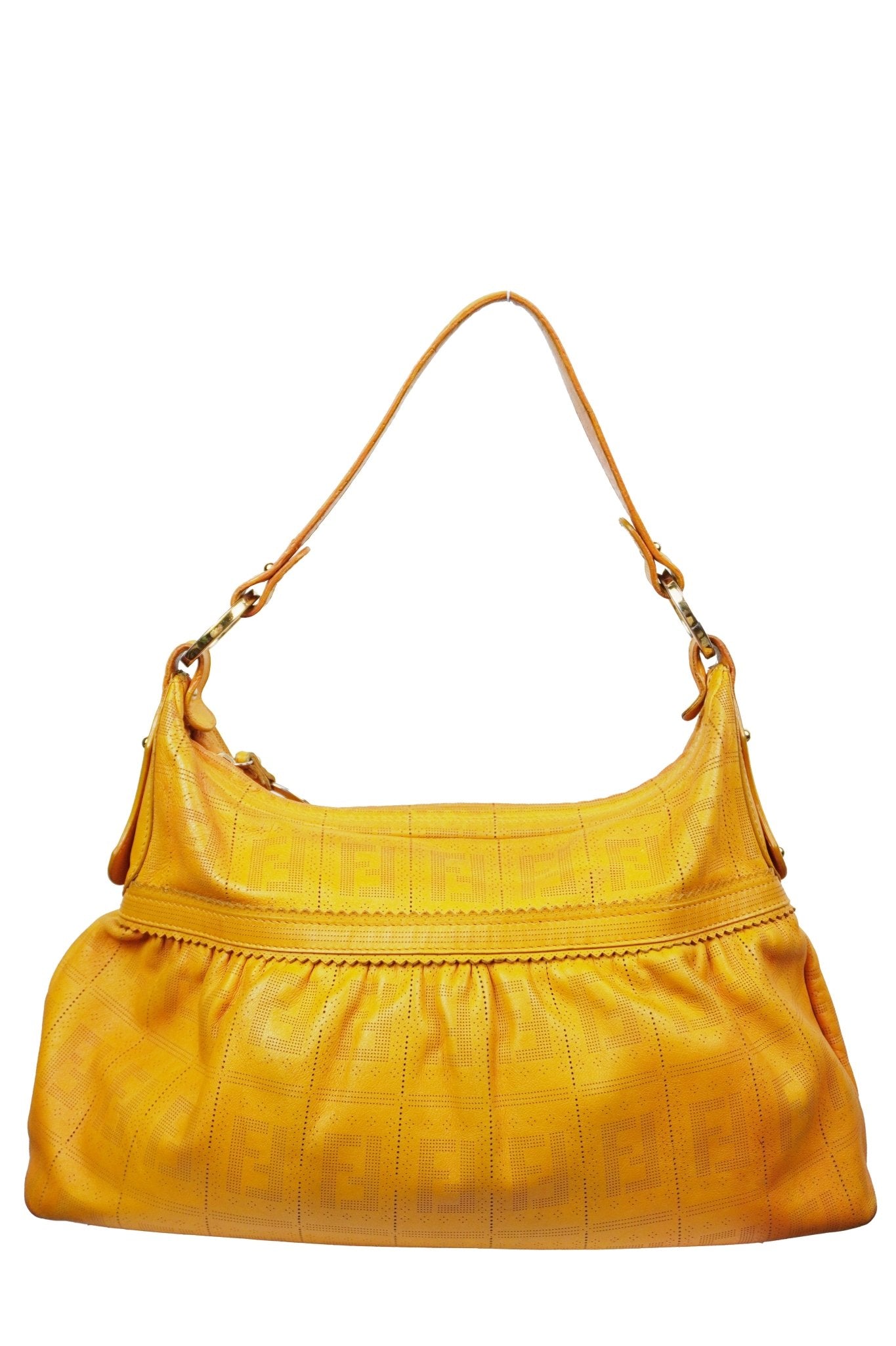 Fendi Chef Yellow Shoulder Bag - Jade Vintage