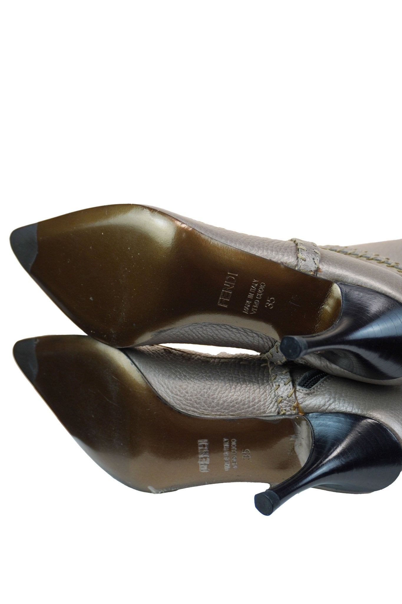 Fendi Heeled Boots / 35 - Jade Vintage
