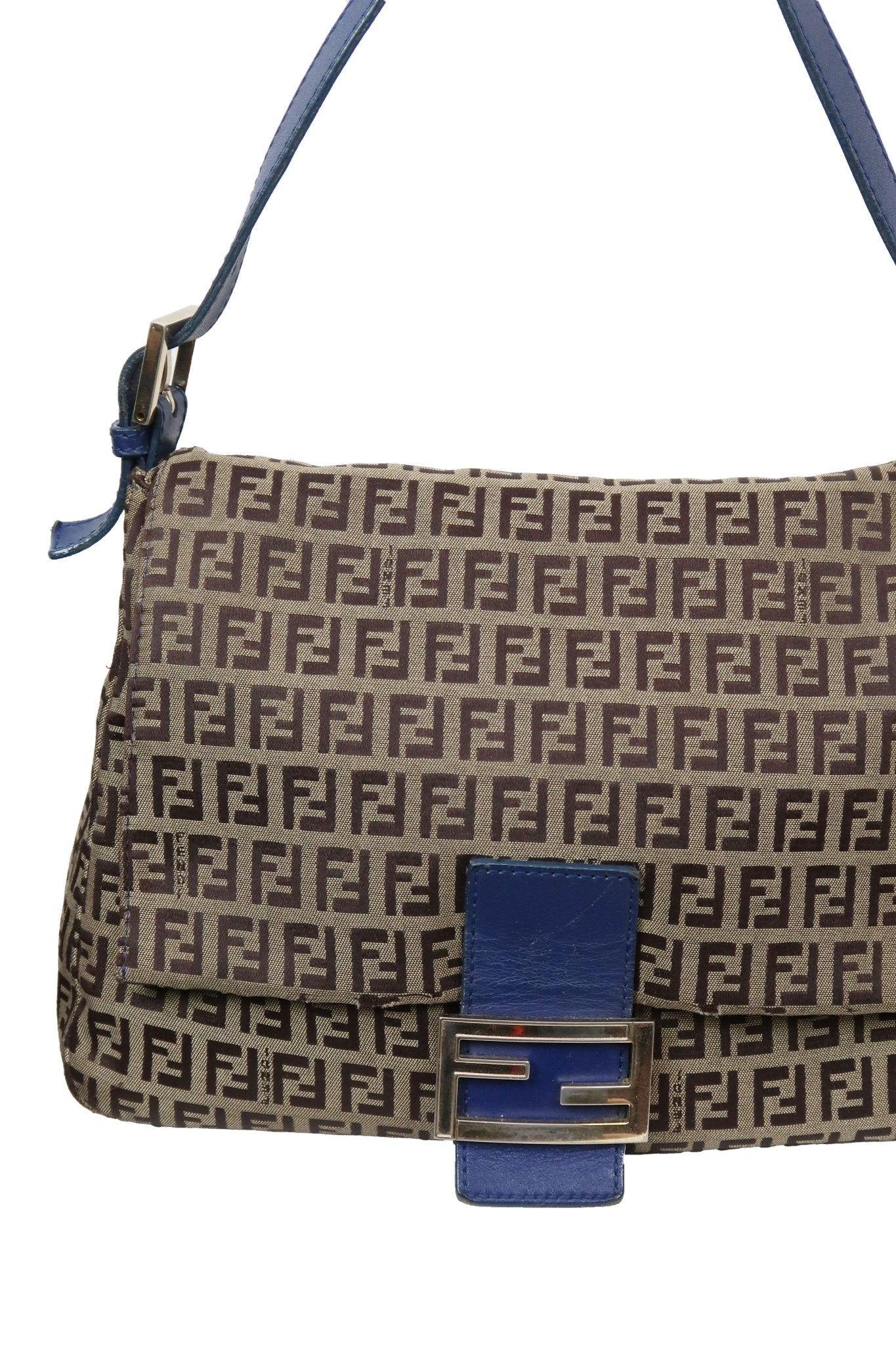 Fendi Mamma Baguette Navy - Jade Vintage