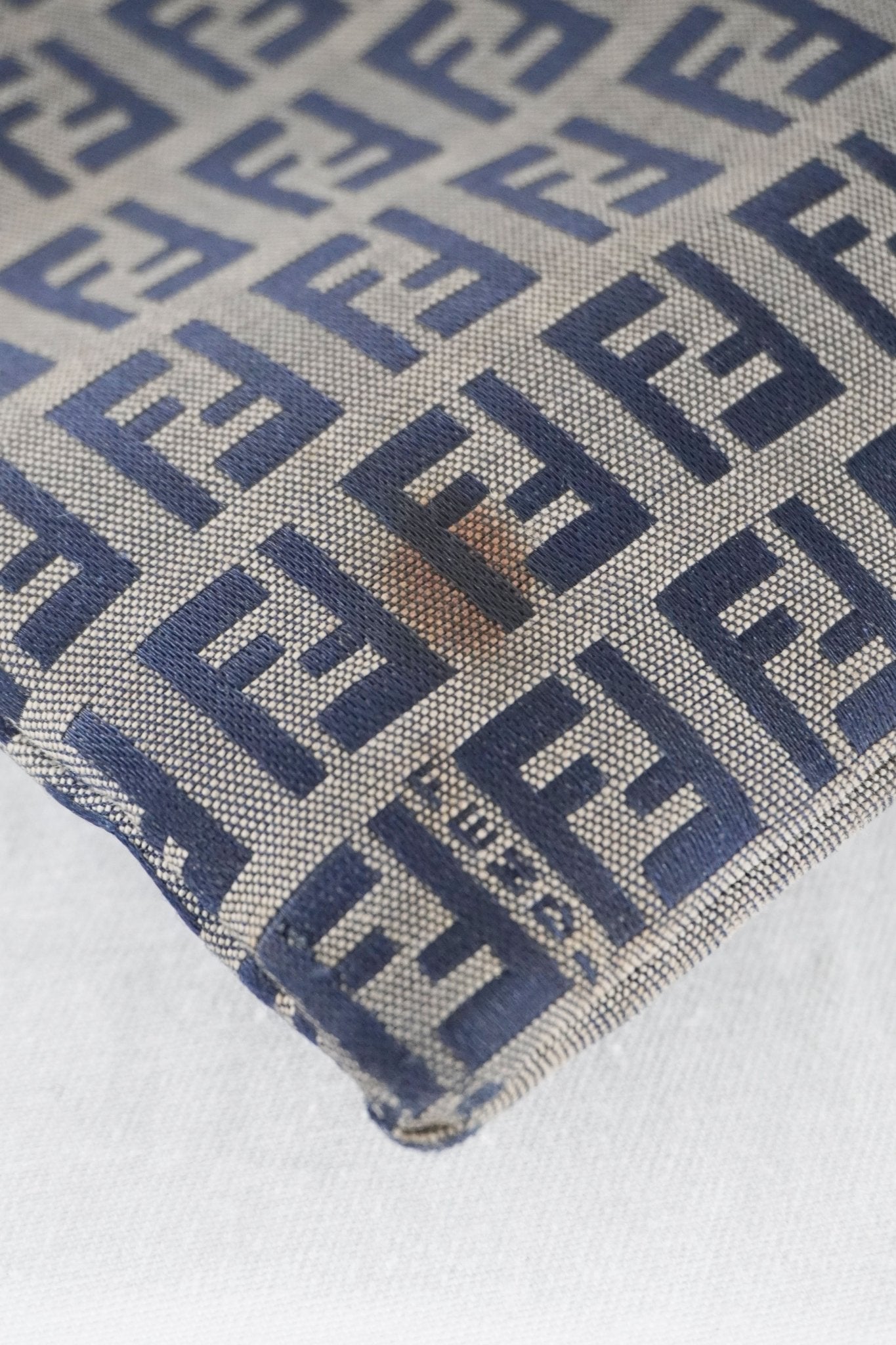 Fendi Navy Zucca Shoulder Bag - Jade Vintage