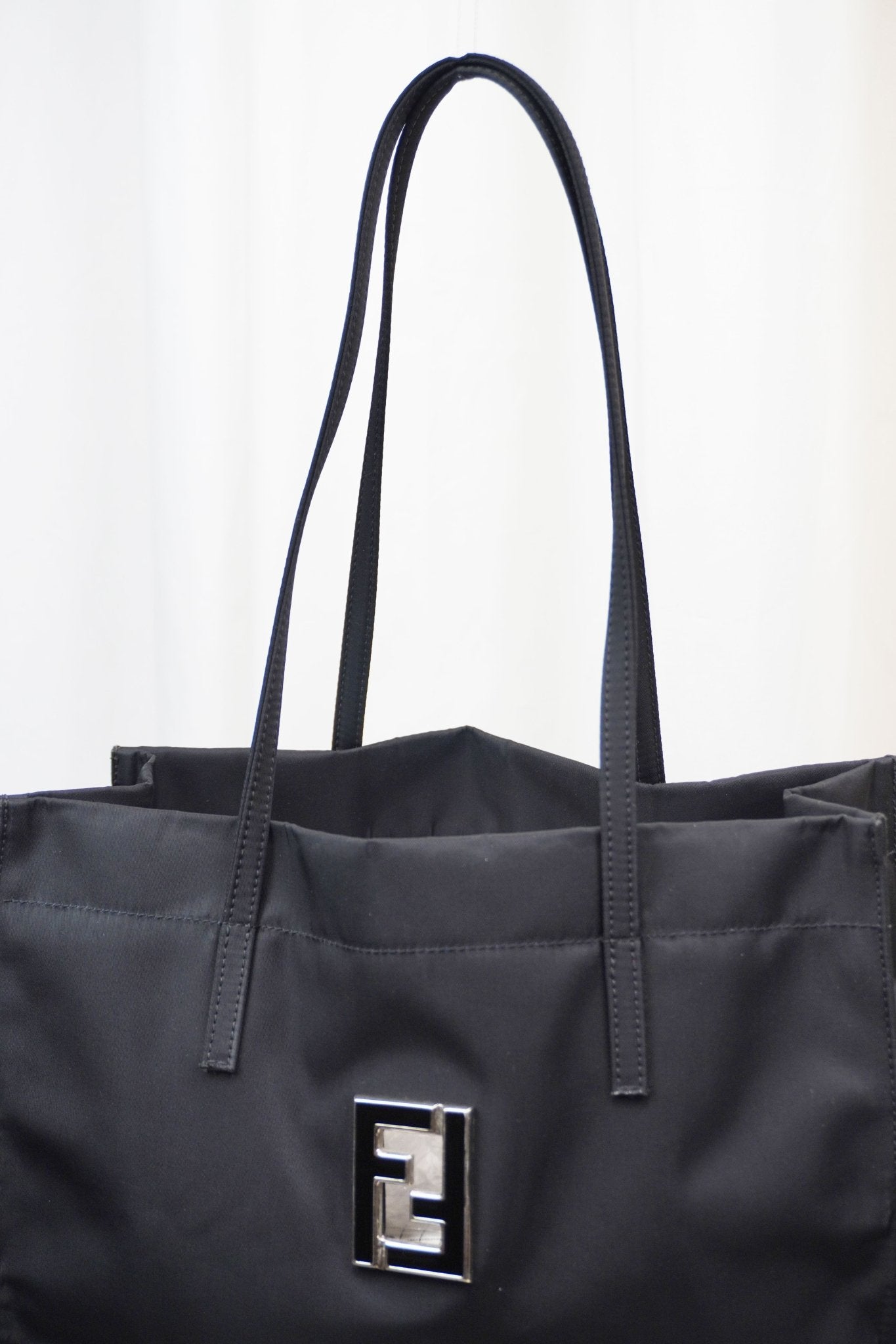 Fendi Nylon Tote Bag - Jade Vintage