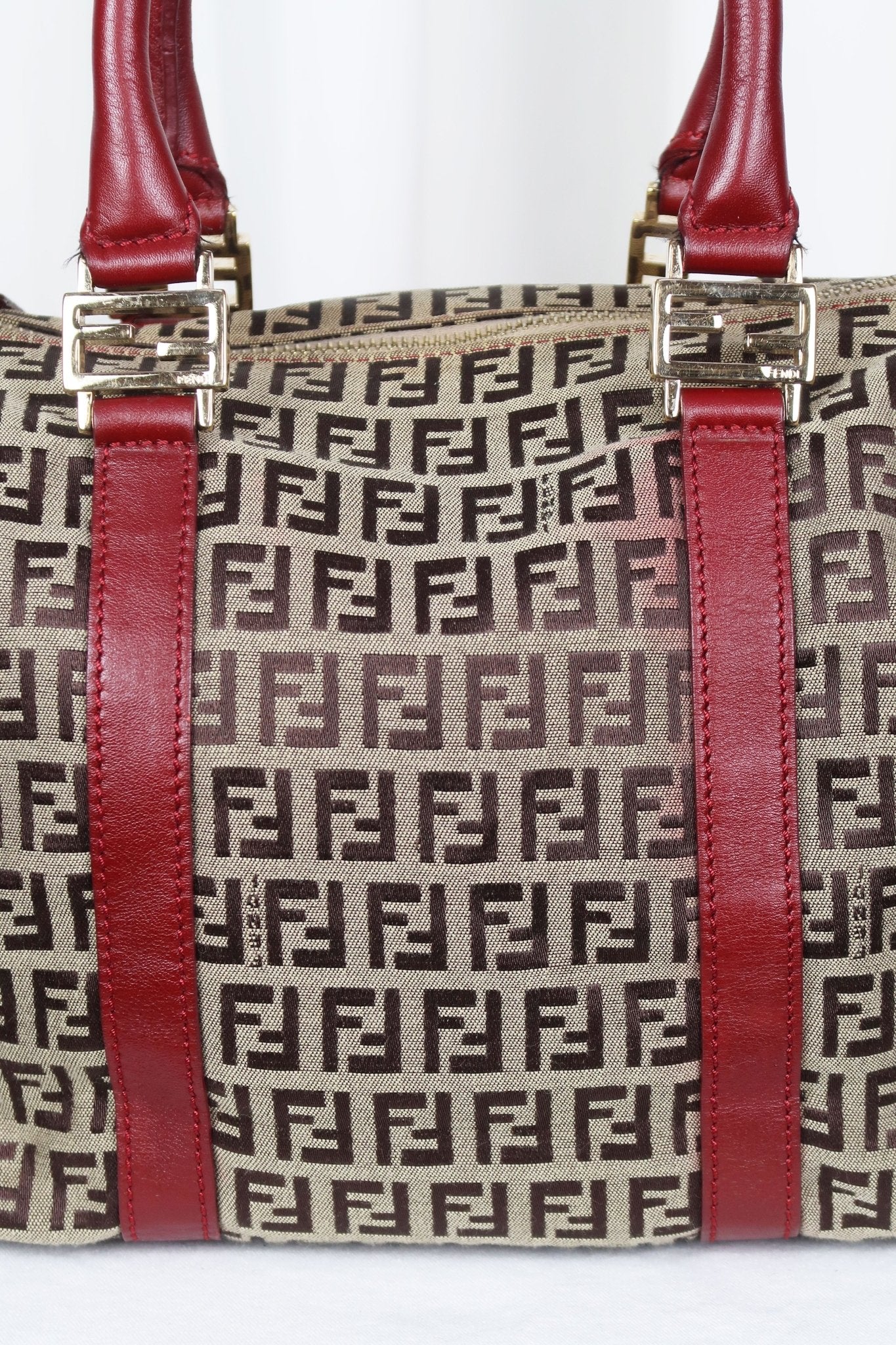 Fendi Zucca Mini Boston Bag - Jade Vintage