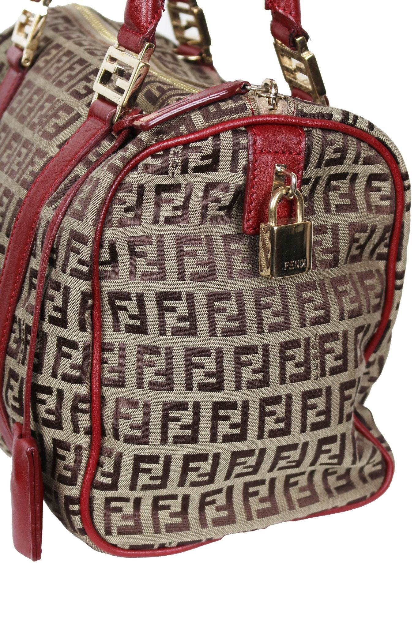 Fendi Zucca Mini Boston Bag - Jade Vintage