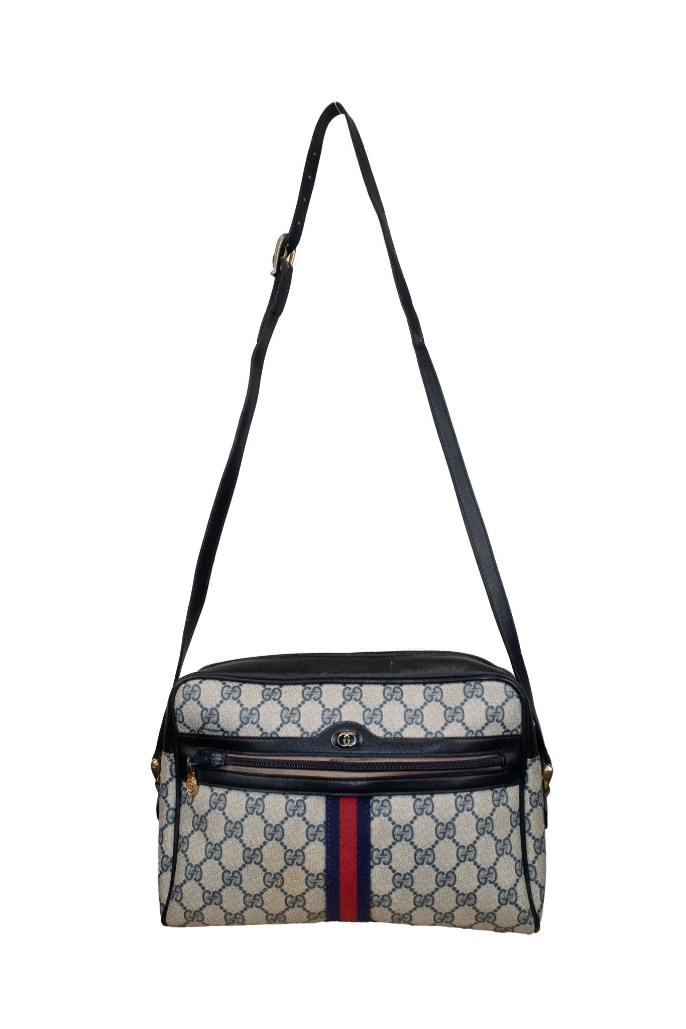 Gucci Vintage GG Supreme Ophidia Crossbody Bag - Jade Vintage