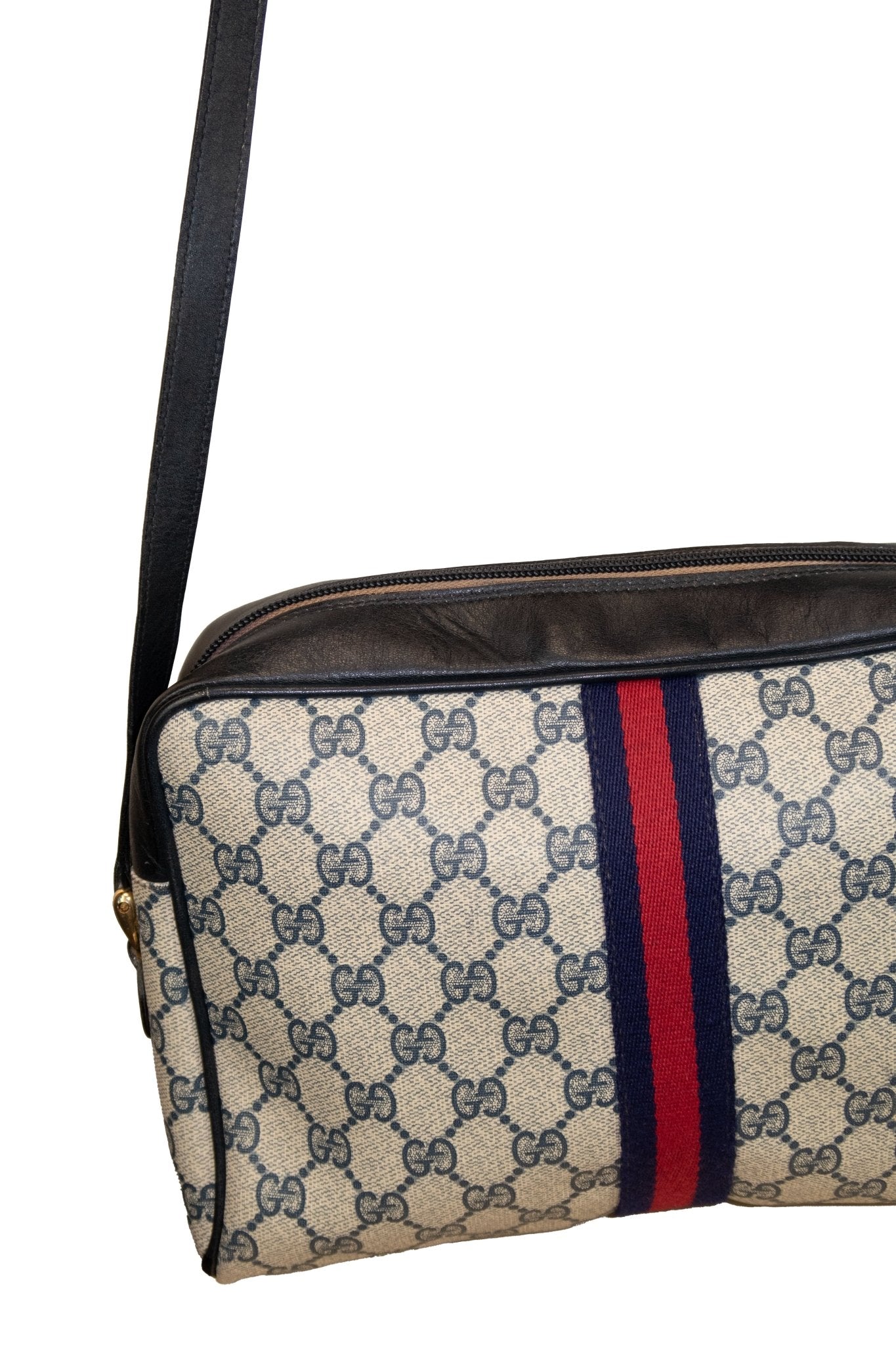Gucci Vintage GG Supreme Ophidia Crossbody Bag - Jade Vintage
