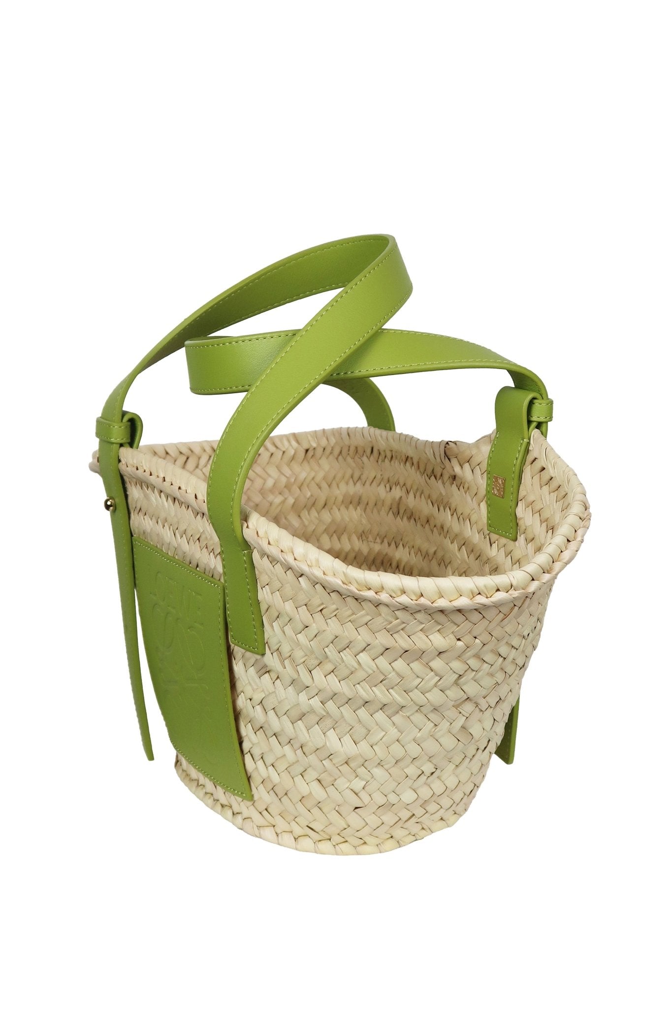 Loewe Small Basket Bag Green - Jade Vintage