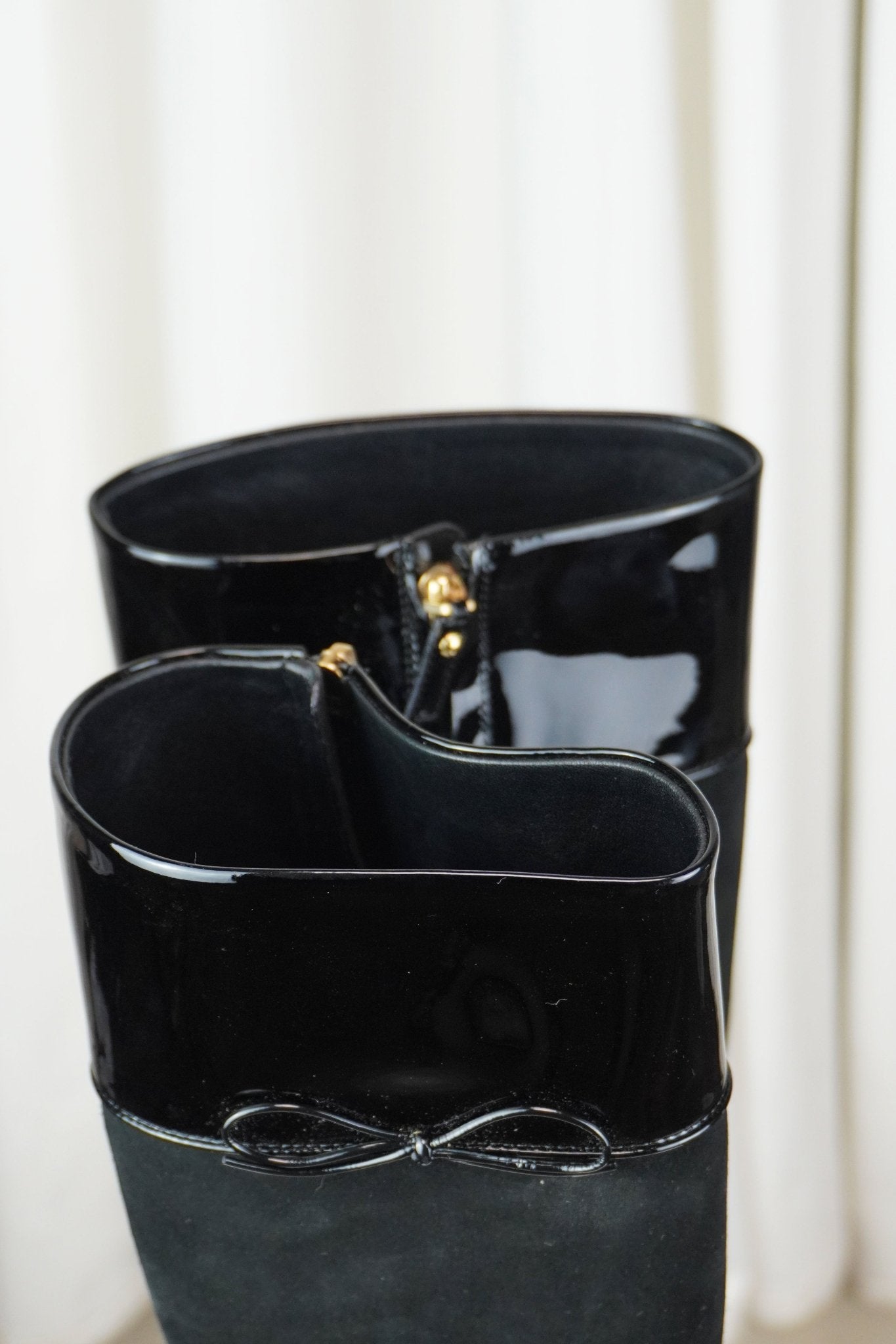 Louis Vuitton Leather Knee High Platform Boots / 36.5 - Jade Vintage