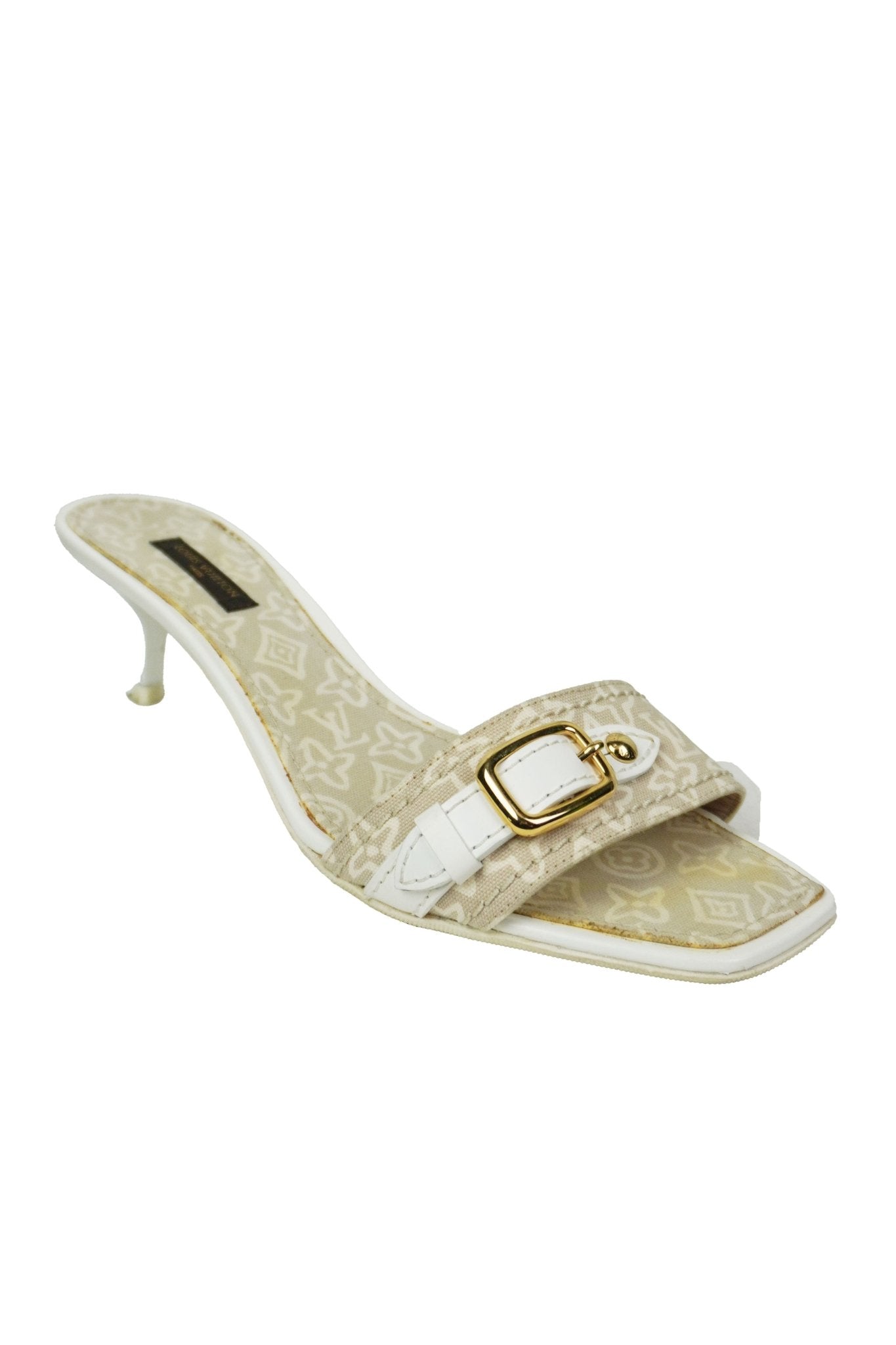 Louis Vuitton Monogram Kitten Heels / 36 1/2 - Jade Vintage