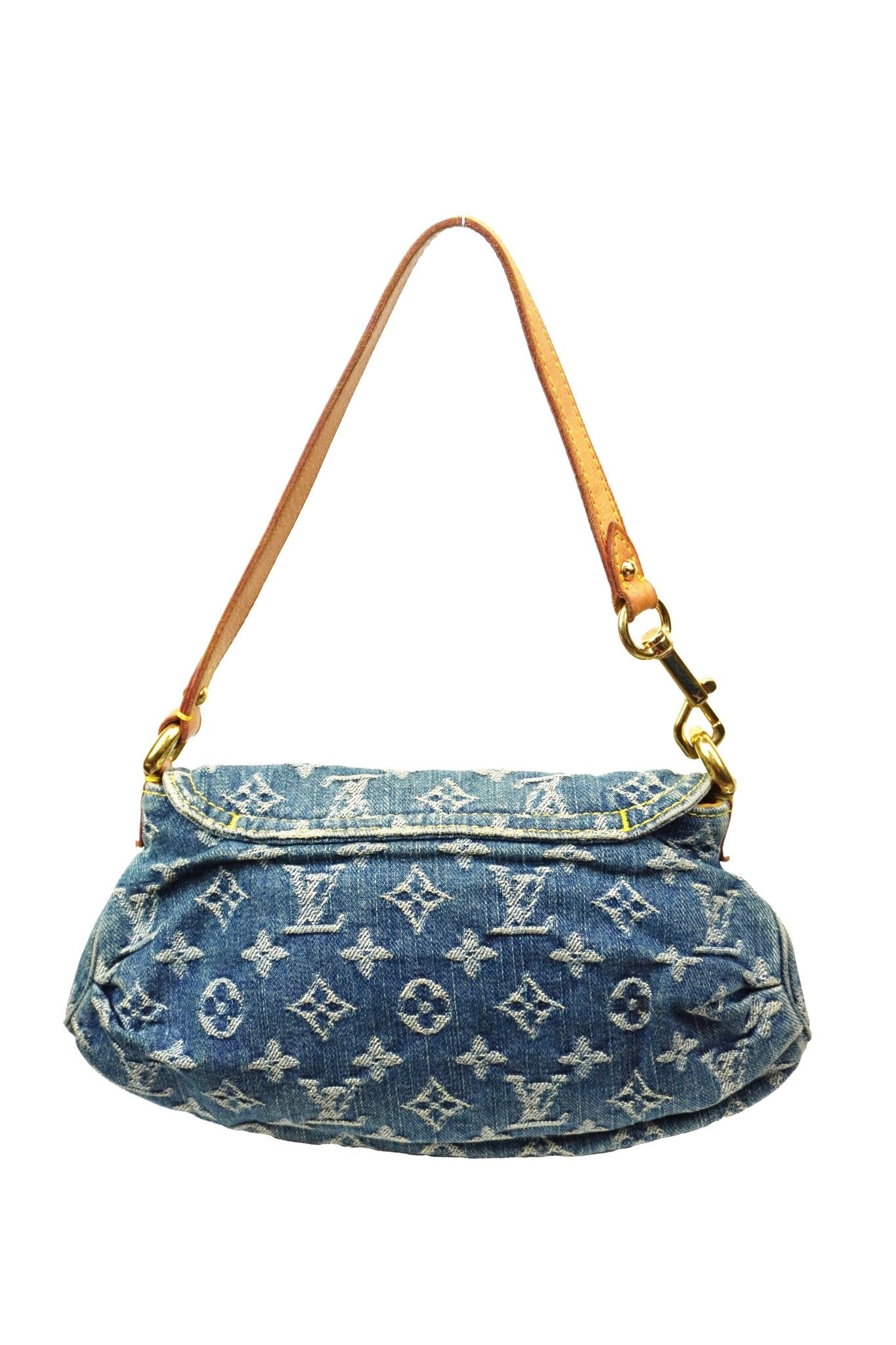 Louis Vuitton Pleaty Denim Bag - Jade Vintage