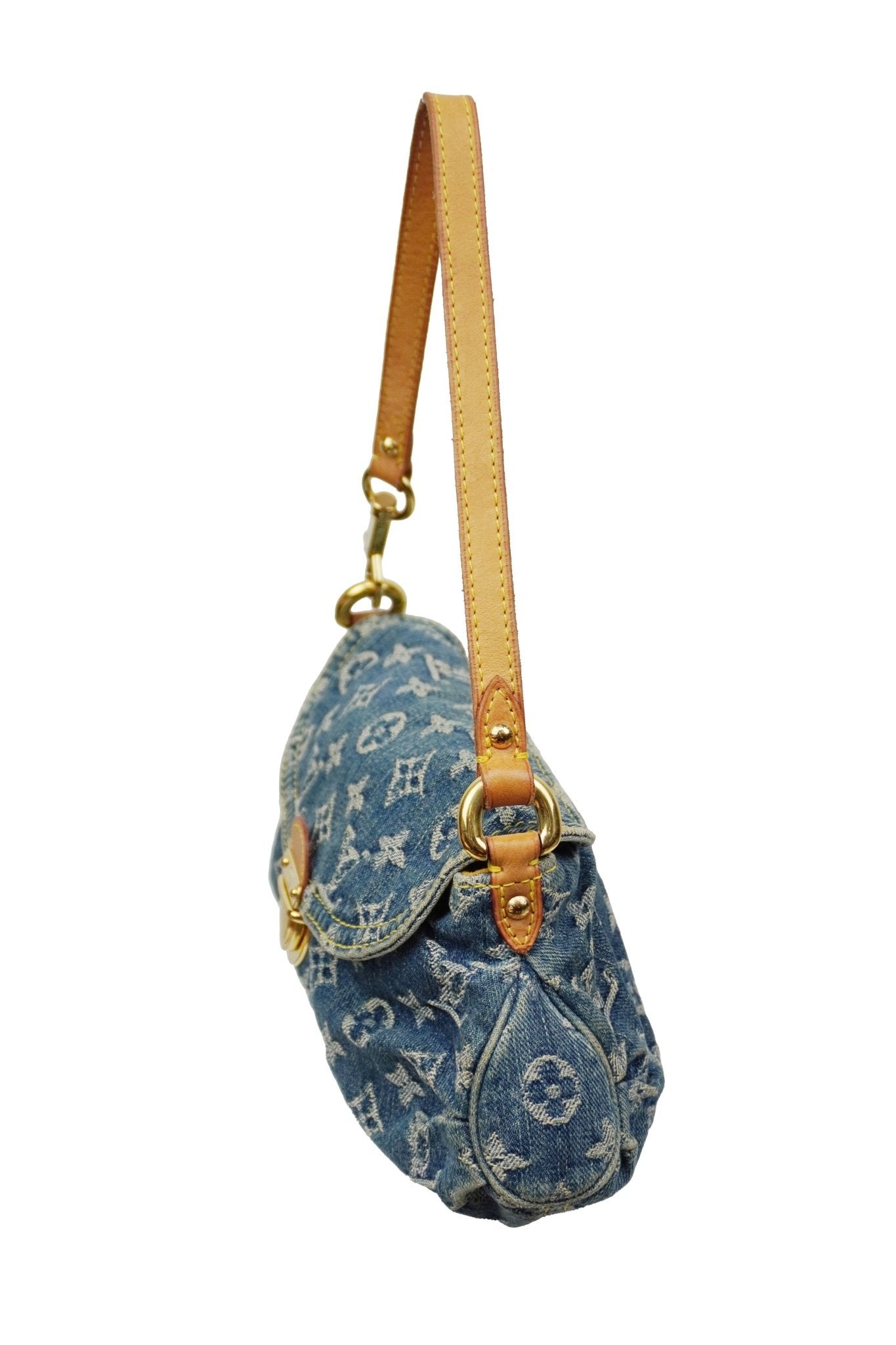 Louis Vuitton Pleaty Denim Bag - Jade Vintage