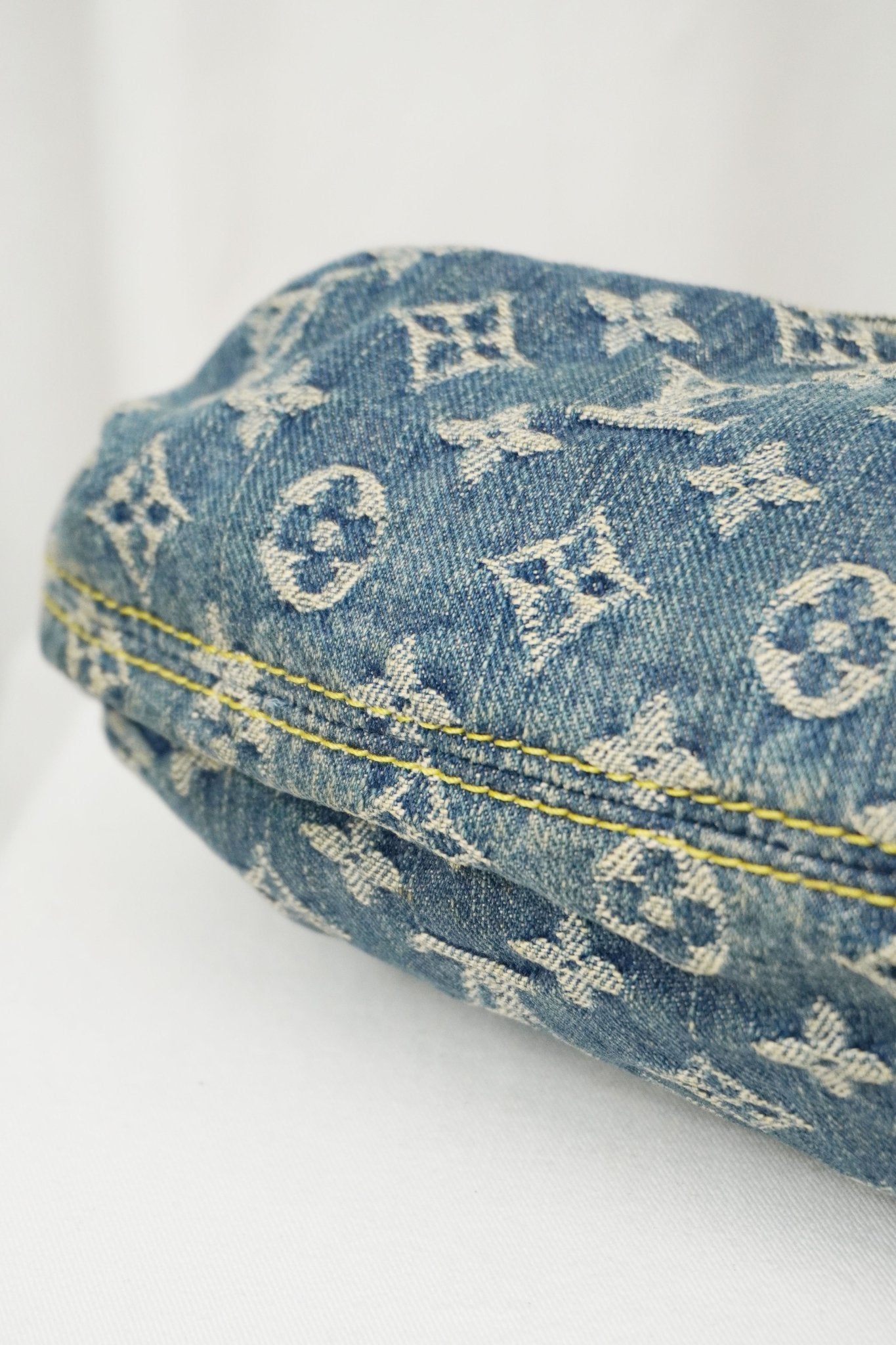 Louis Vuitton Pleaty Denim Bag - Jade Vintage