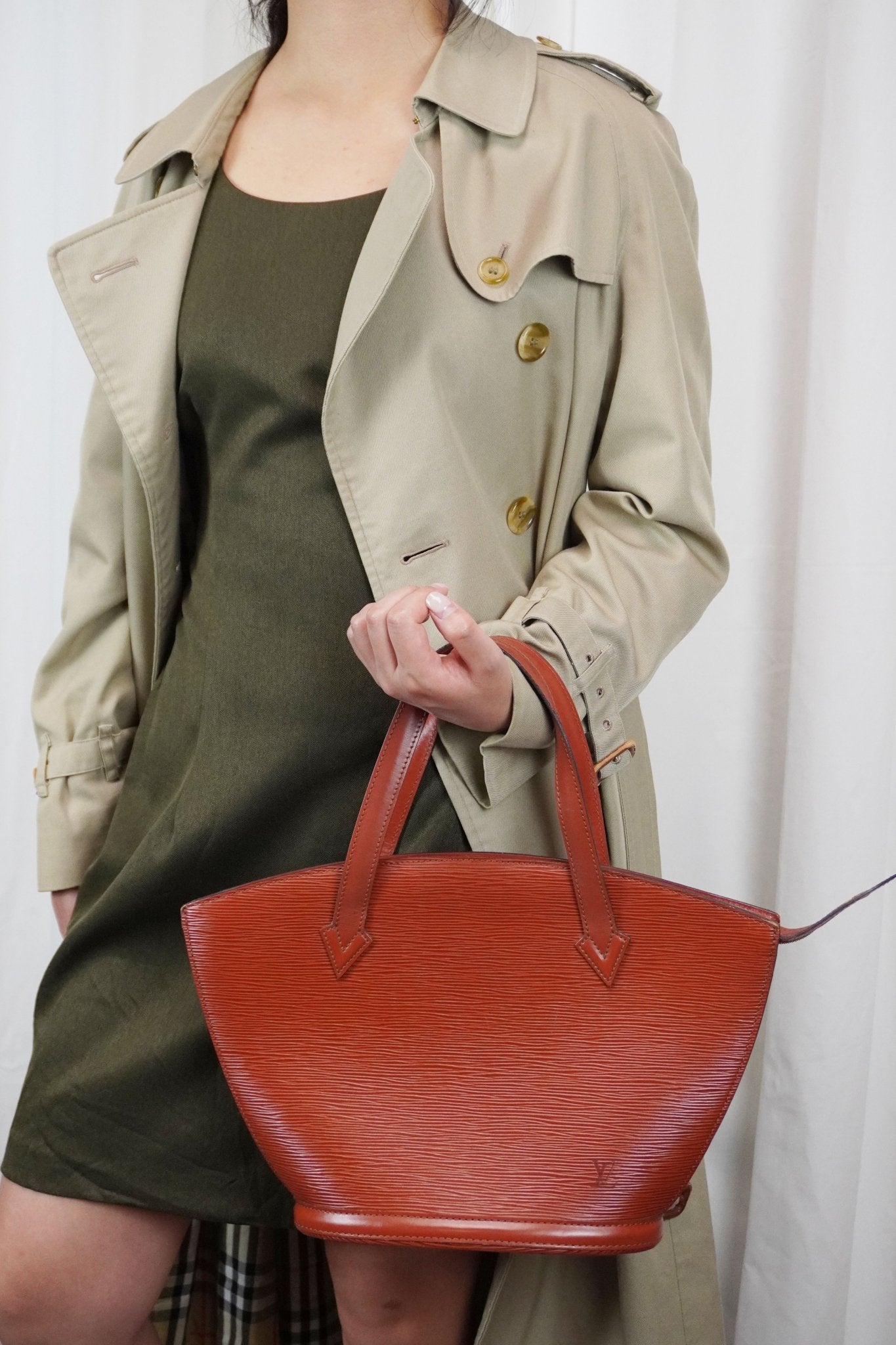 Louis Vuitton Saint Jacques PM Epi Brown - Jade Vintage