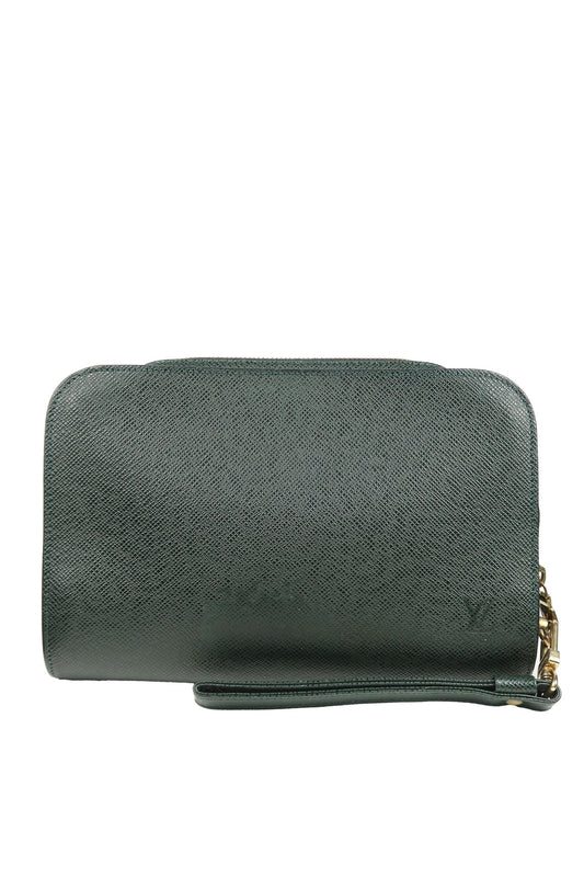 Louis Vuitton Taiga Leather Pochette Baikal - Jade Vintage