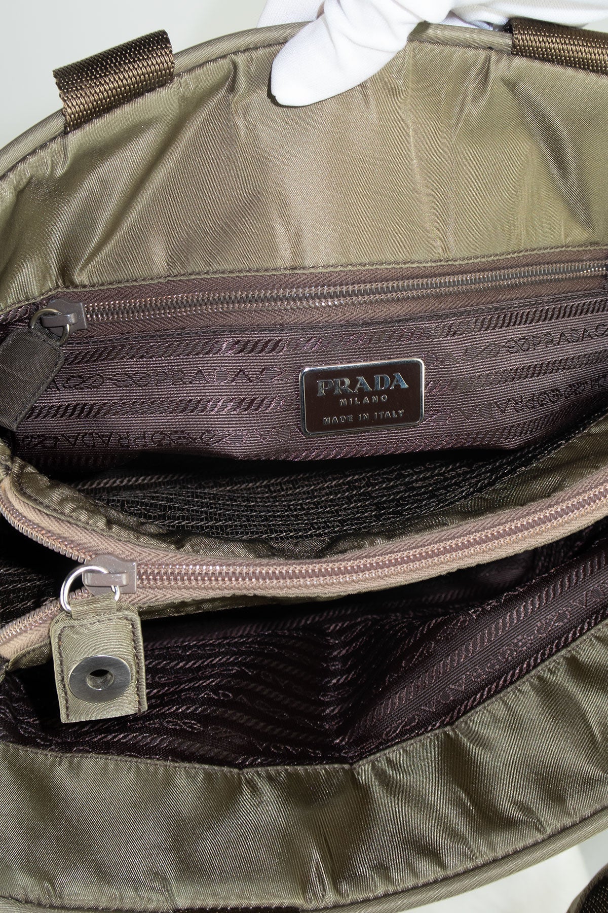 Prada Nylon Handbag - Jade Vintage