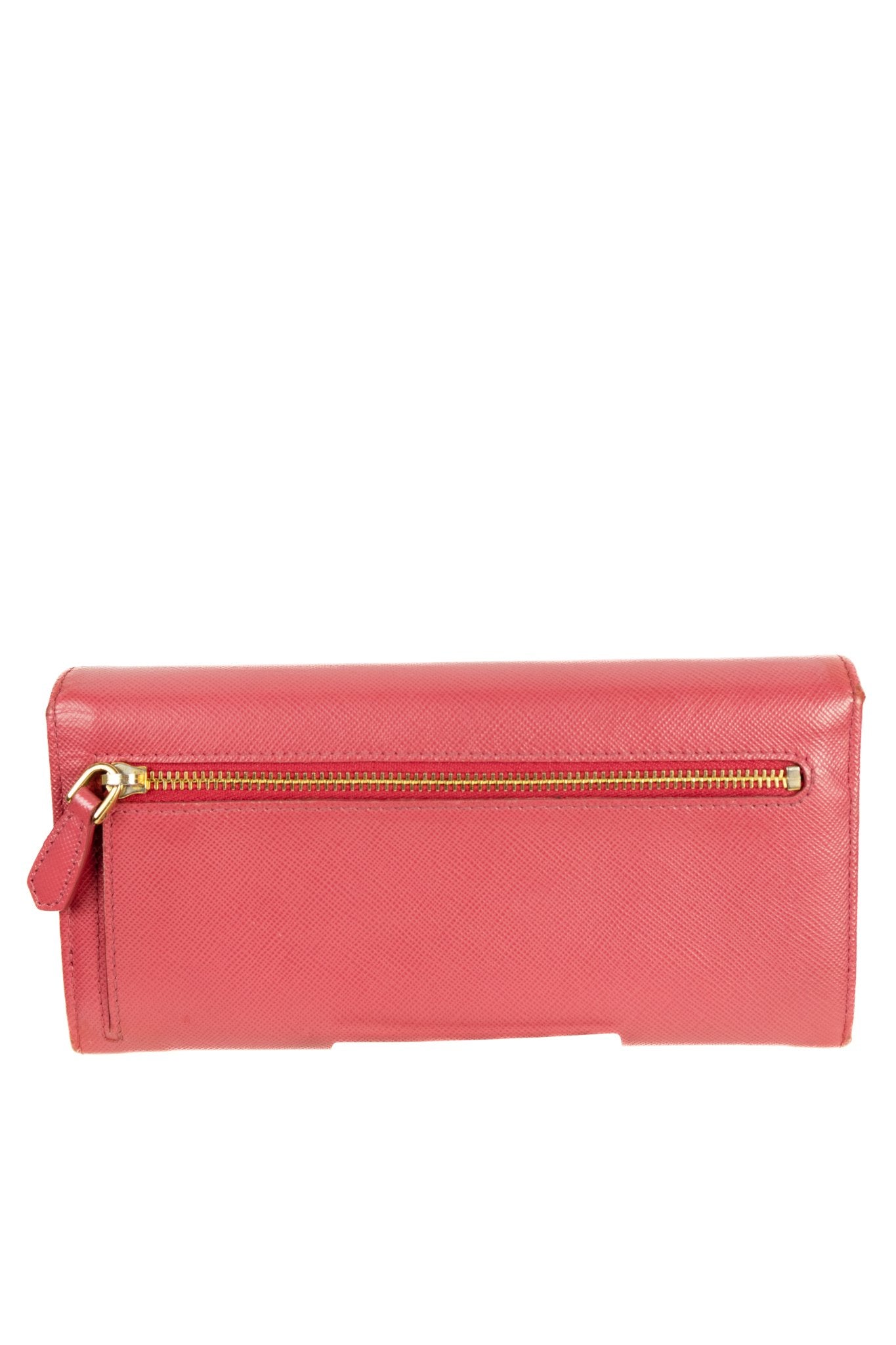 Prada Saffiano Lux Leather Continental Wallet - Jade Vintage
