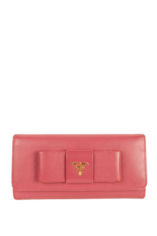 Prada Saffiano Lux Leather Continental Wallet - Jade Vintage