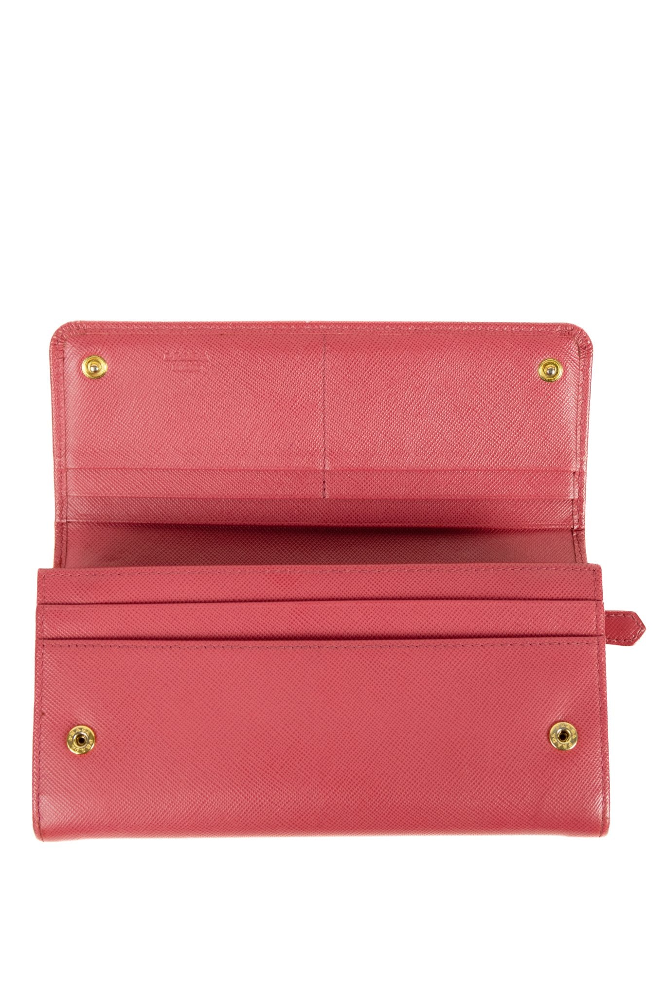 Prada Saffiano Lux Leather Continental Wallet - Jade Vintage