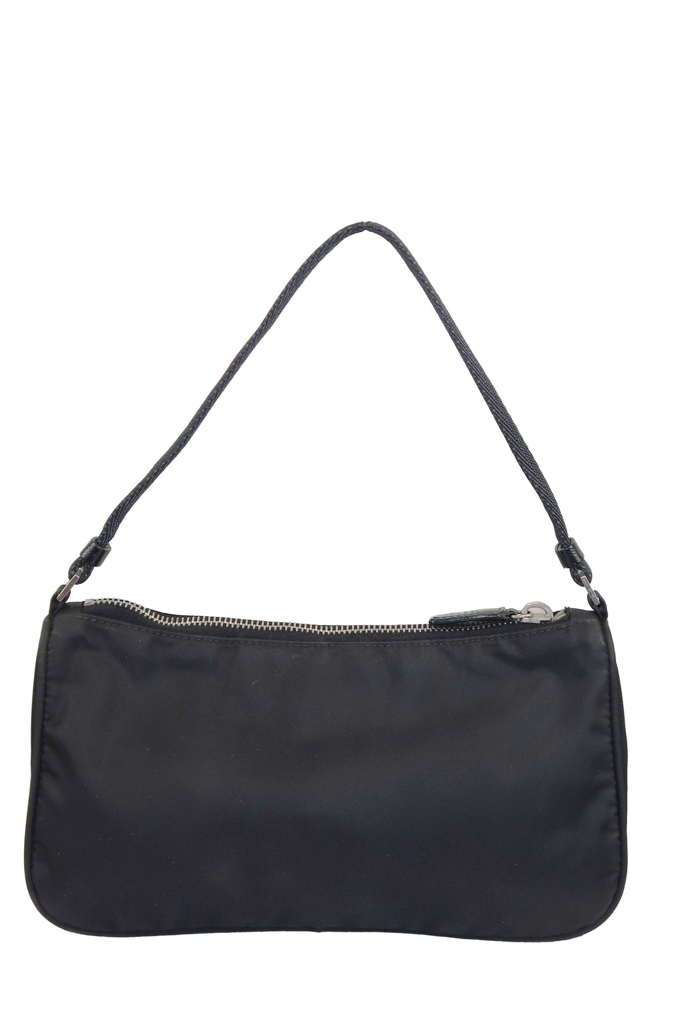 Prada Tessuto Nylon Pochette Bag Black - Jade Vintage