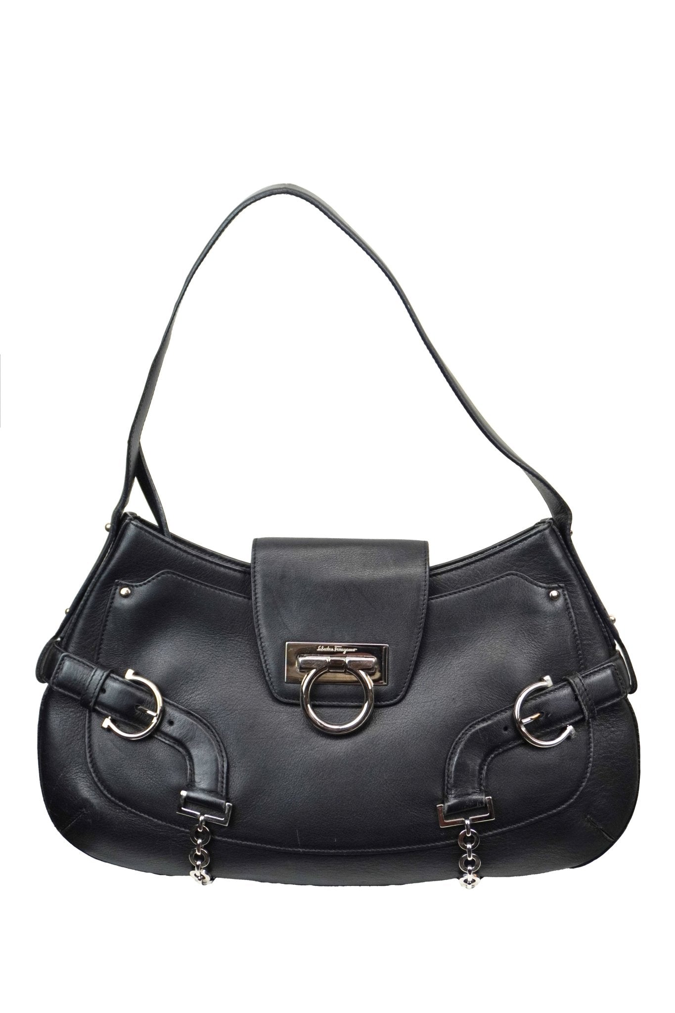 Salvatore Ferragamo Gancini Shoulder Bag - Jade Vintage
