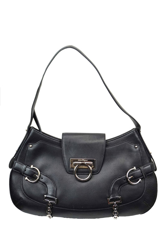 Salvatore Ferragamo Gancini Shoulder Bag - Jade Vintage