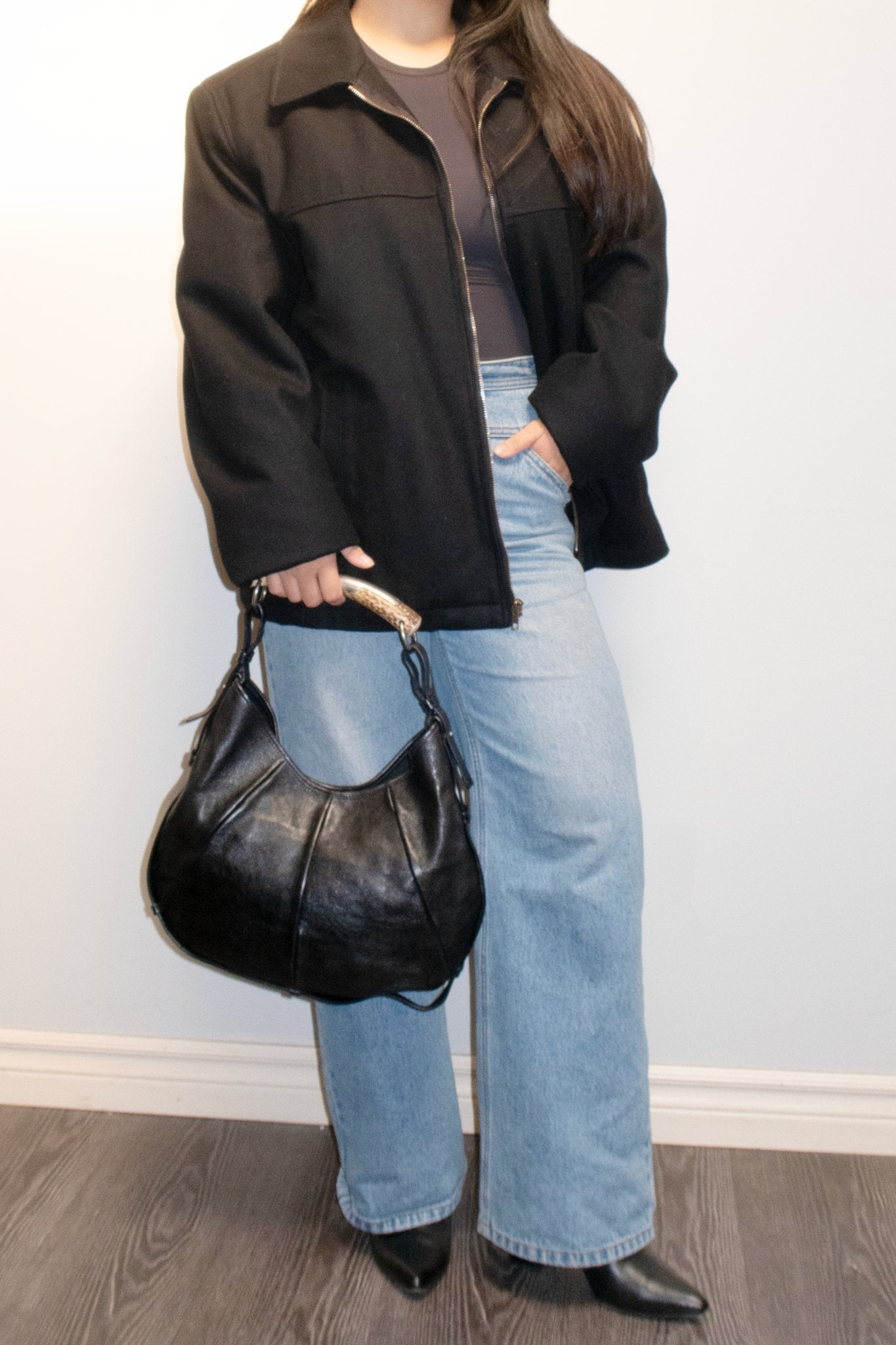Yves Saint Laurent Mombasa Black Bag - Jade Vintage