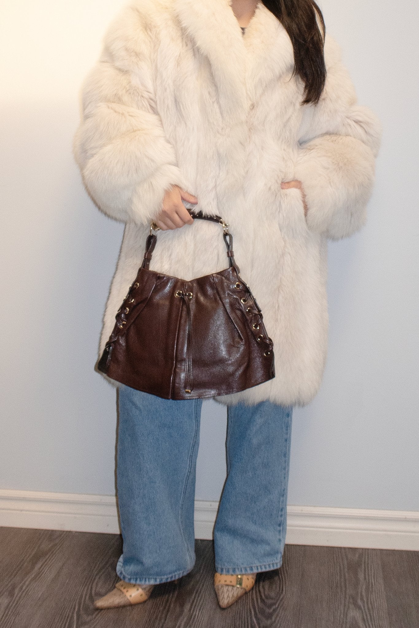 Yves Saint Laurent Shangri - La Mombasa Shoulder Bag - Jade Vintage