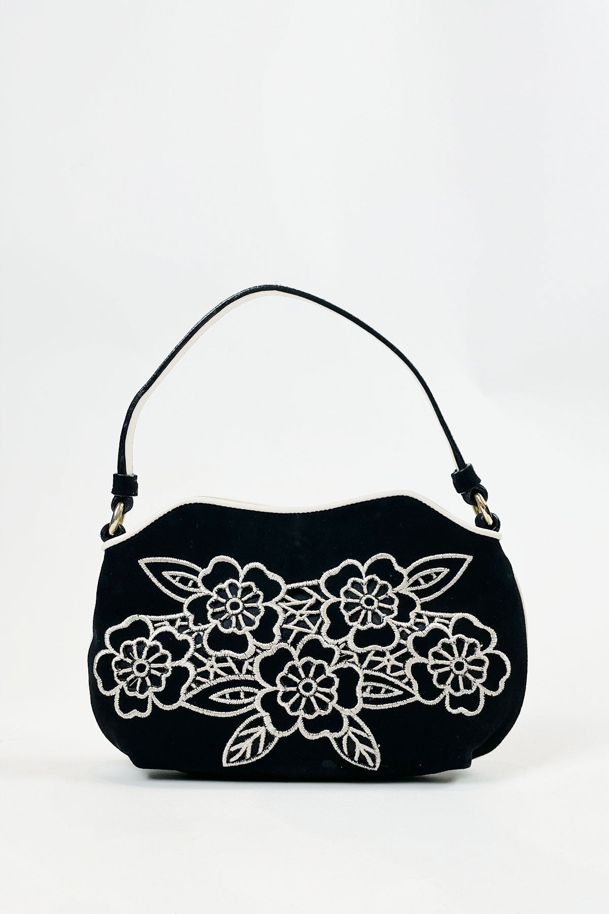 Moschino Embroidered Flower Handbag - At All Ends