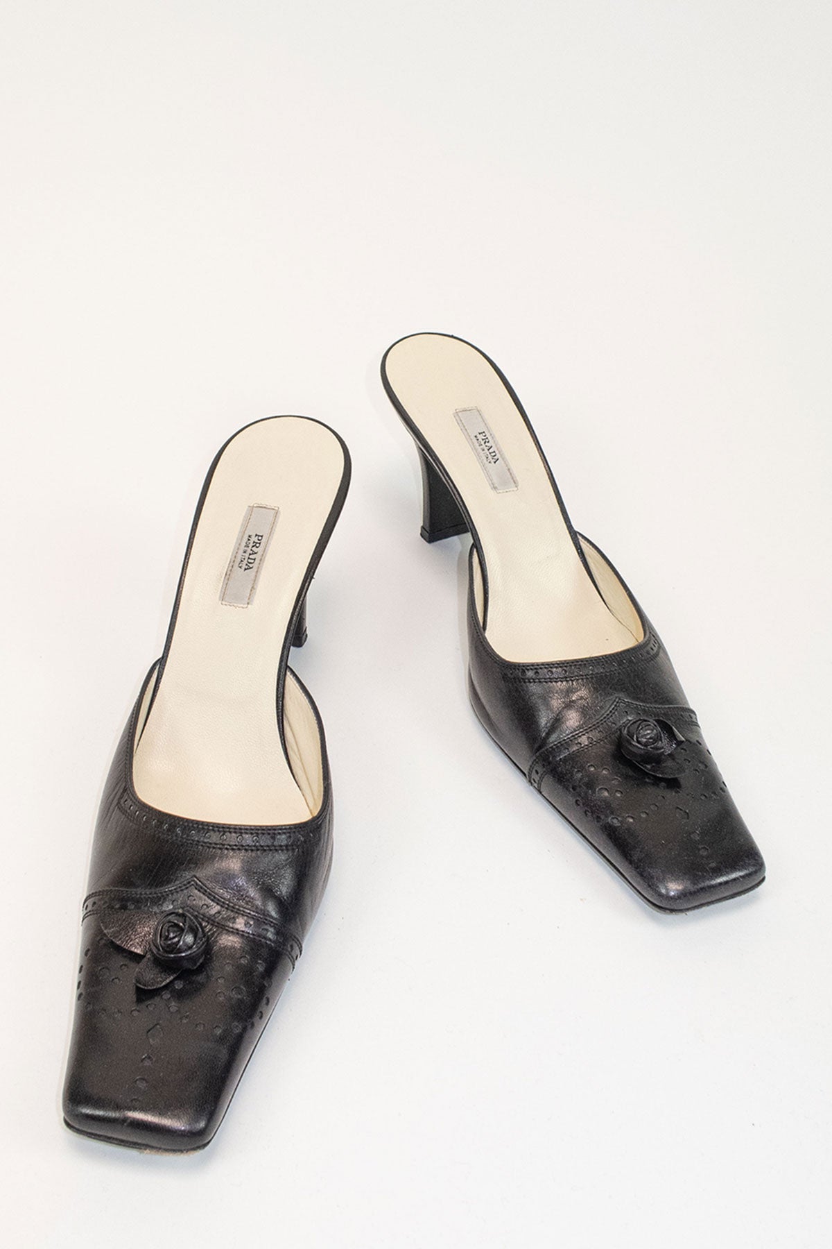 Prada Black Heels / 38 - Jade Vintage