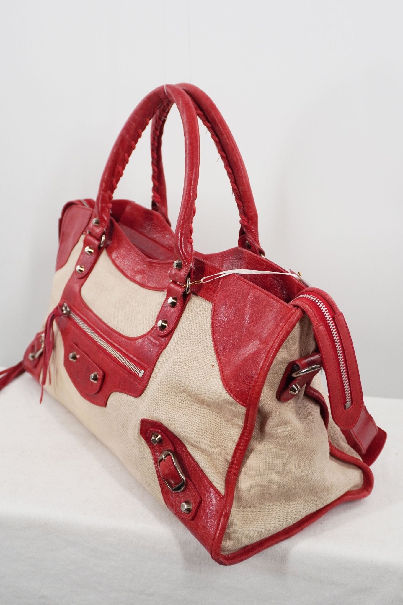 2007 Balenciaga Linen Chevre Part Time Bag - Jade Vintage