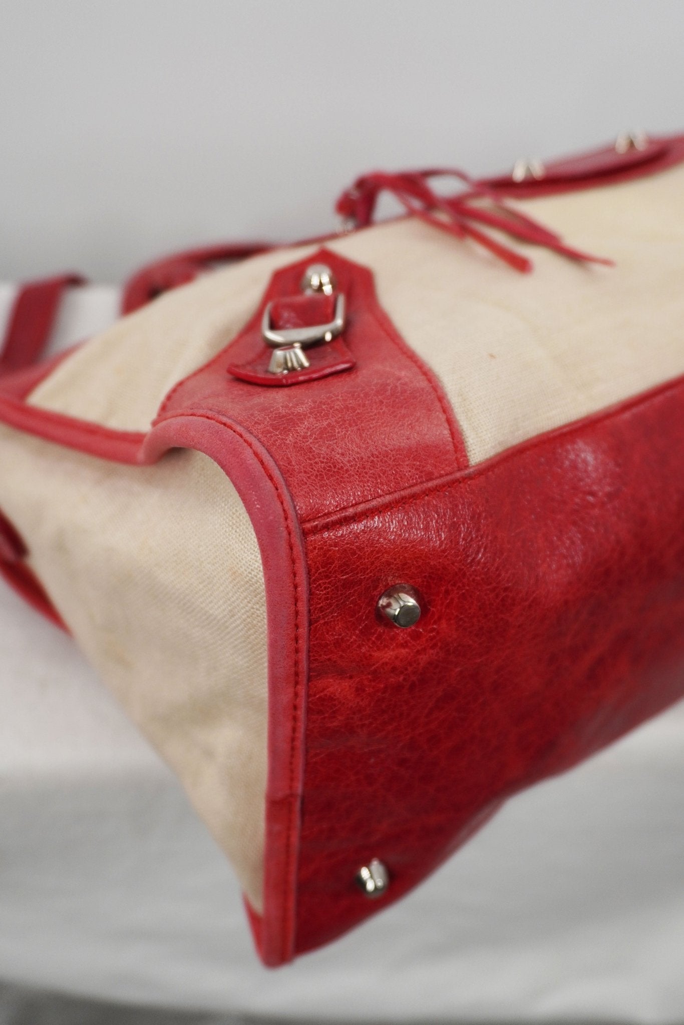 2007 Balenciaga Linen Chevre Part Time Bag - Jade Vintage