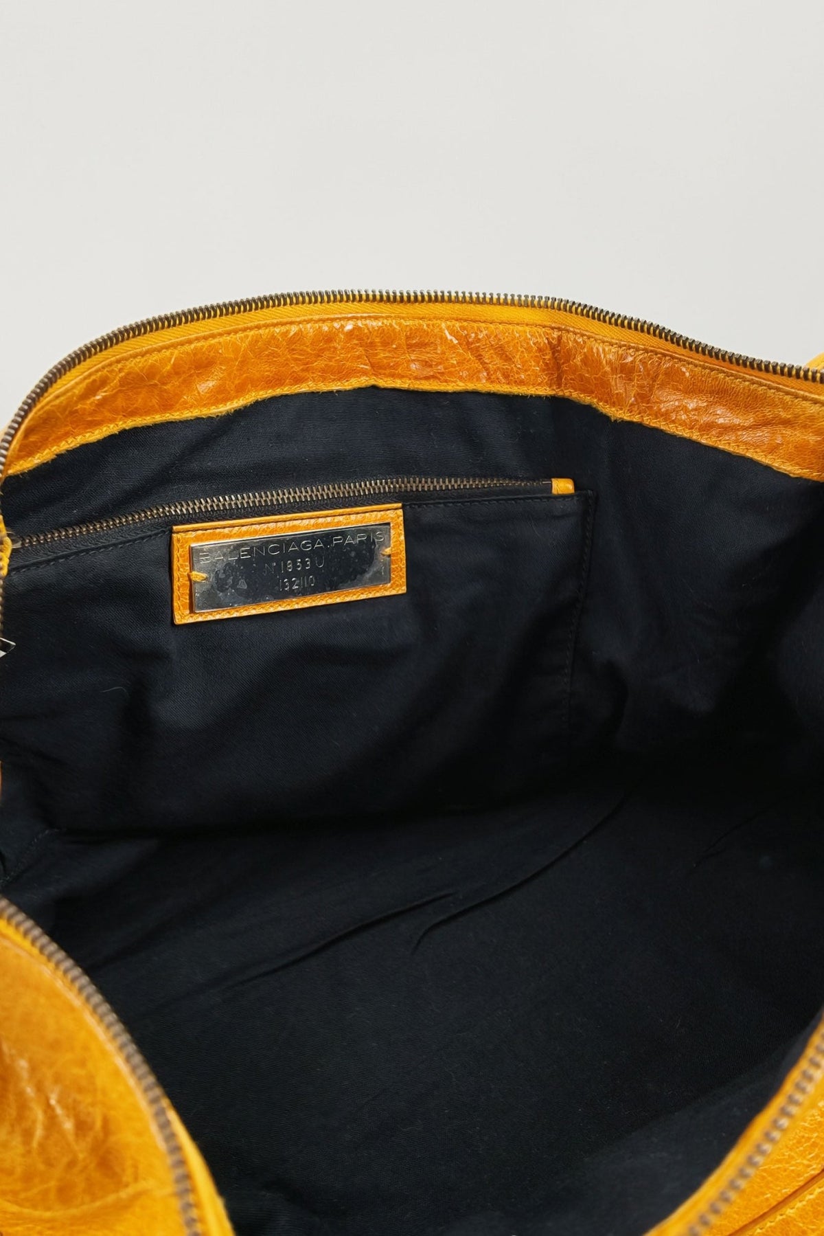 2007 Balenciaga Yellow Work Tote - Jade Vintage