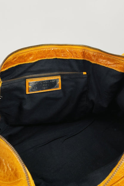 2007 Balenciaga Yellow Work Tote - Jade Vintage