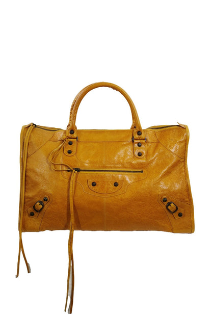 2007 Balenciaga Yellow Work Tote - Jade Vintage