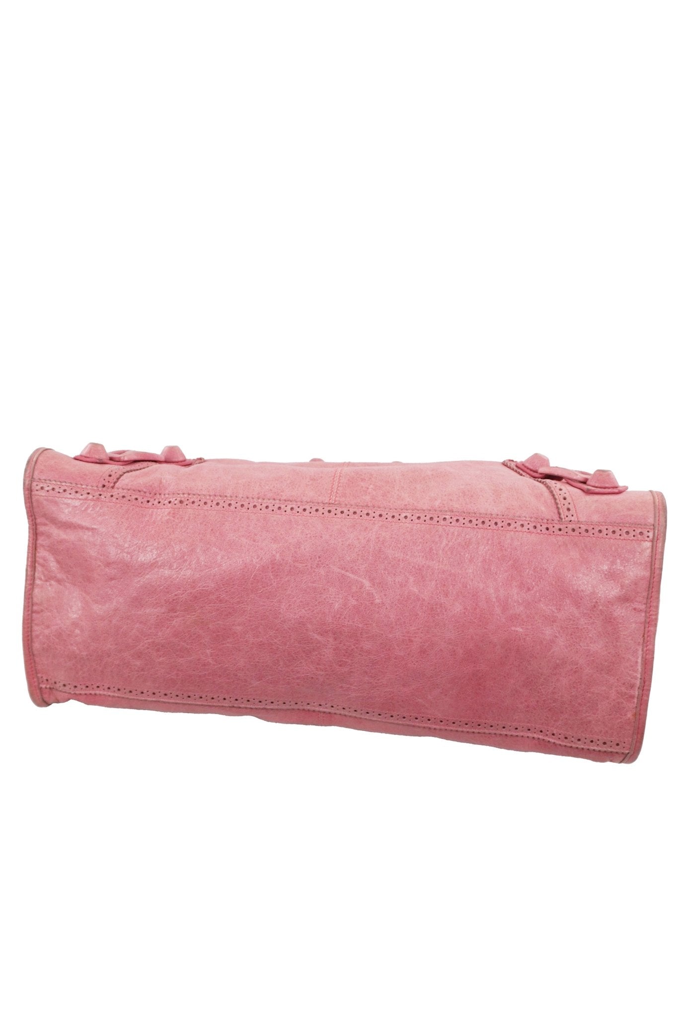 2009 Balenciaga Framboise Pink Work Tote Giant 21 Leather Brogues - Jade Vintage