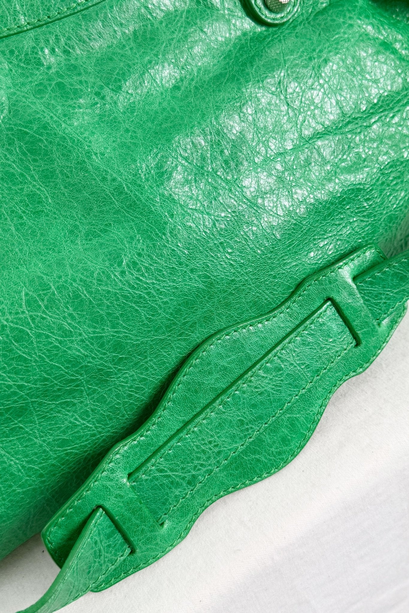 2012 Balenciaga Vert Poker City Bag Giant 12 Silver Hardware - Jade Vintage