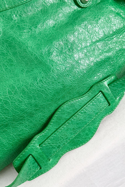 2012 Balenciaga Vert Poker City Bag Giant 12 Silver Hardware - Jade Vintage