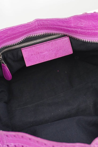 2013 Balenciaga City Bag Magenta Giant Brogues Hardware - Jade Vintage