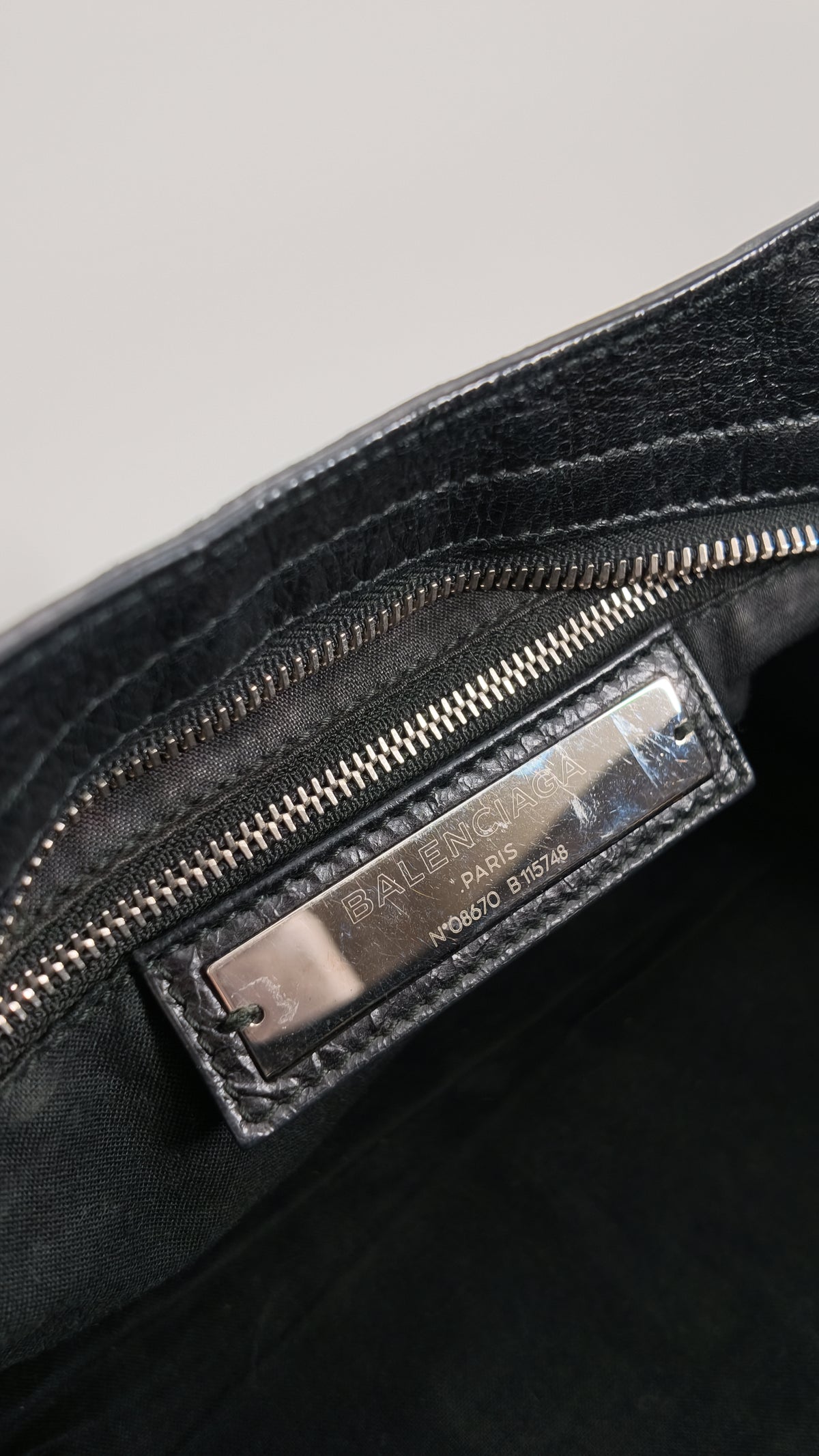 2017 Balenciaga Medium Black City Bag Silver Hardware