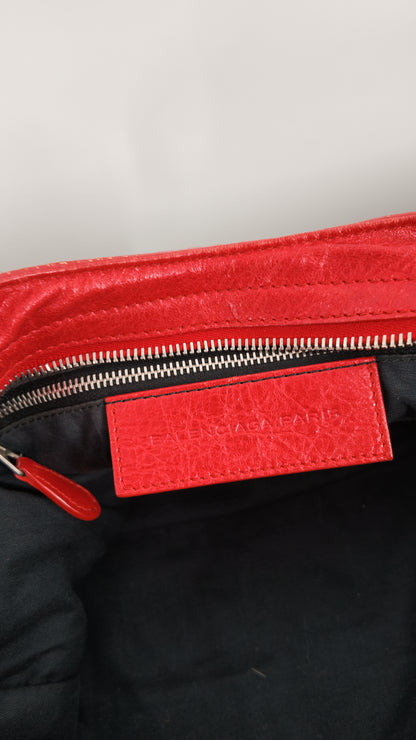 Balenciaga Red City Bag Giant Brogues