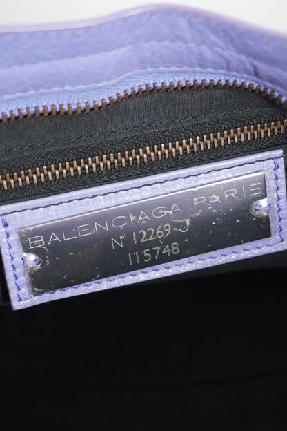 2013 Balenciaga Purple Mauve Medium City Bag Giant 12 Brass Hardware