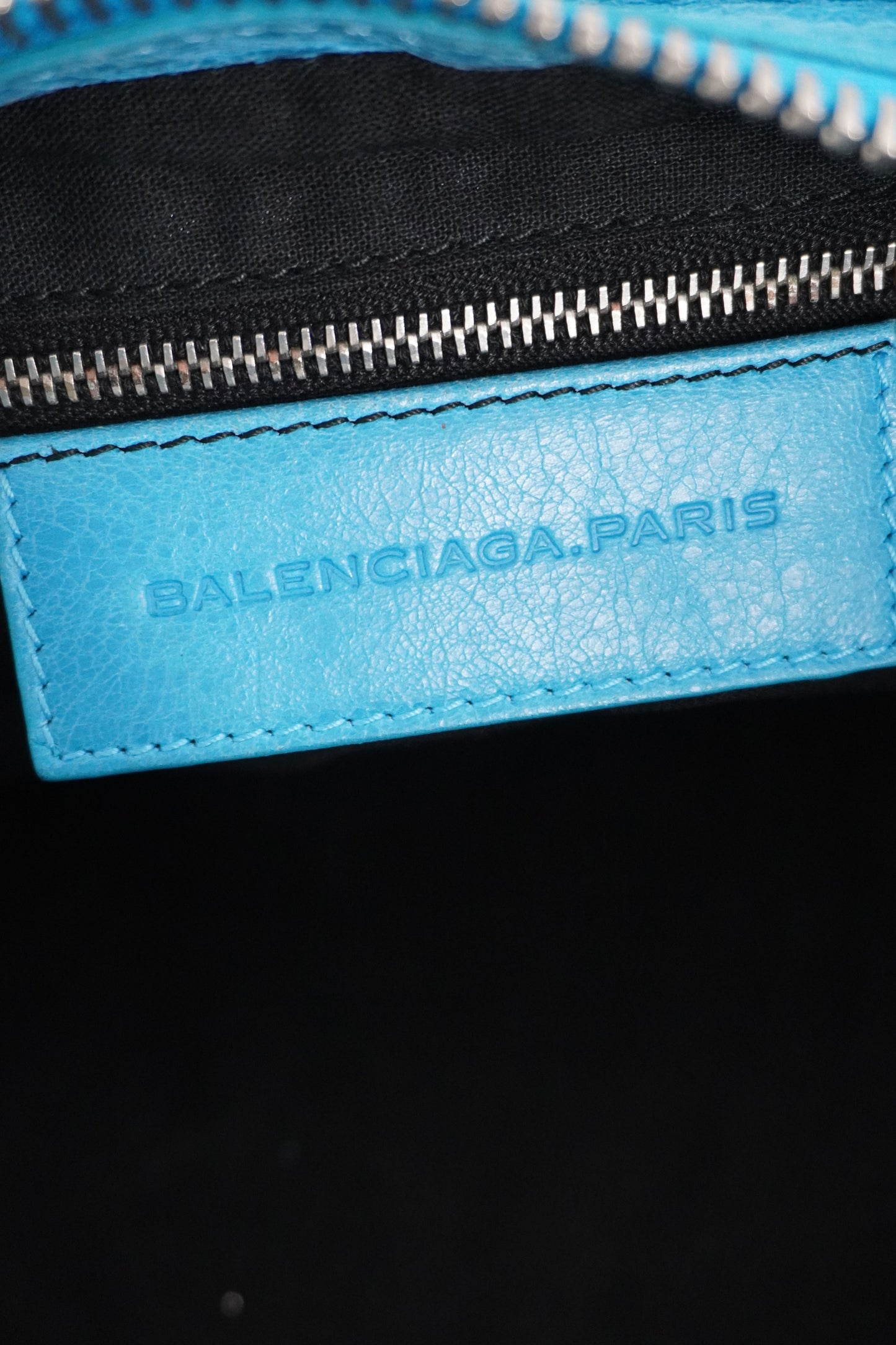 S/S 2011 Balenciaga Bleu Paon Part Time Bag Giant 21 Silver Hardware