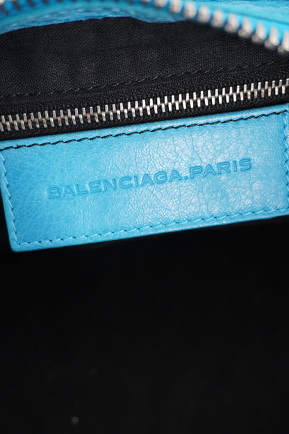 S/S 2011 Balenciaga Bleu Paon Part Time Bag Giant 21 Silver Hardware